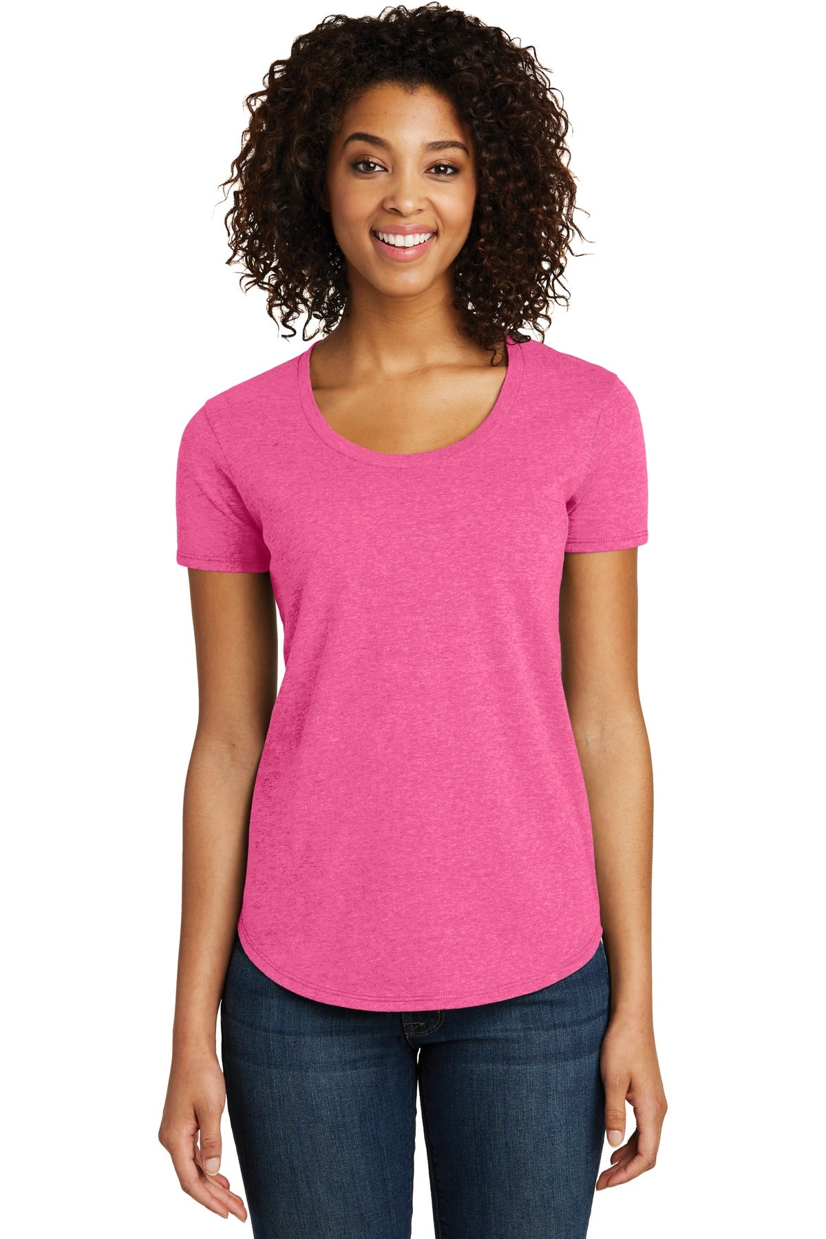 District® Women&#39;s Fitted Very Important Tee® Scoop Neck. DT6401