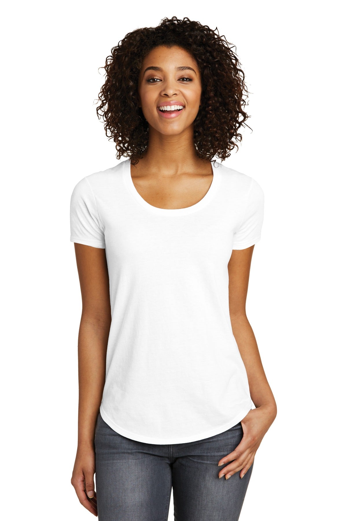 District® Women&#39;s Fitted Very Important Tee® Scoop Neck. DT6401