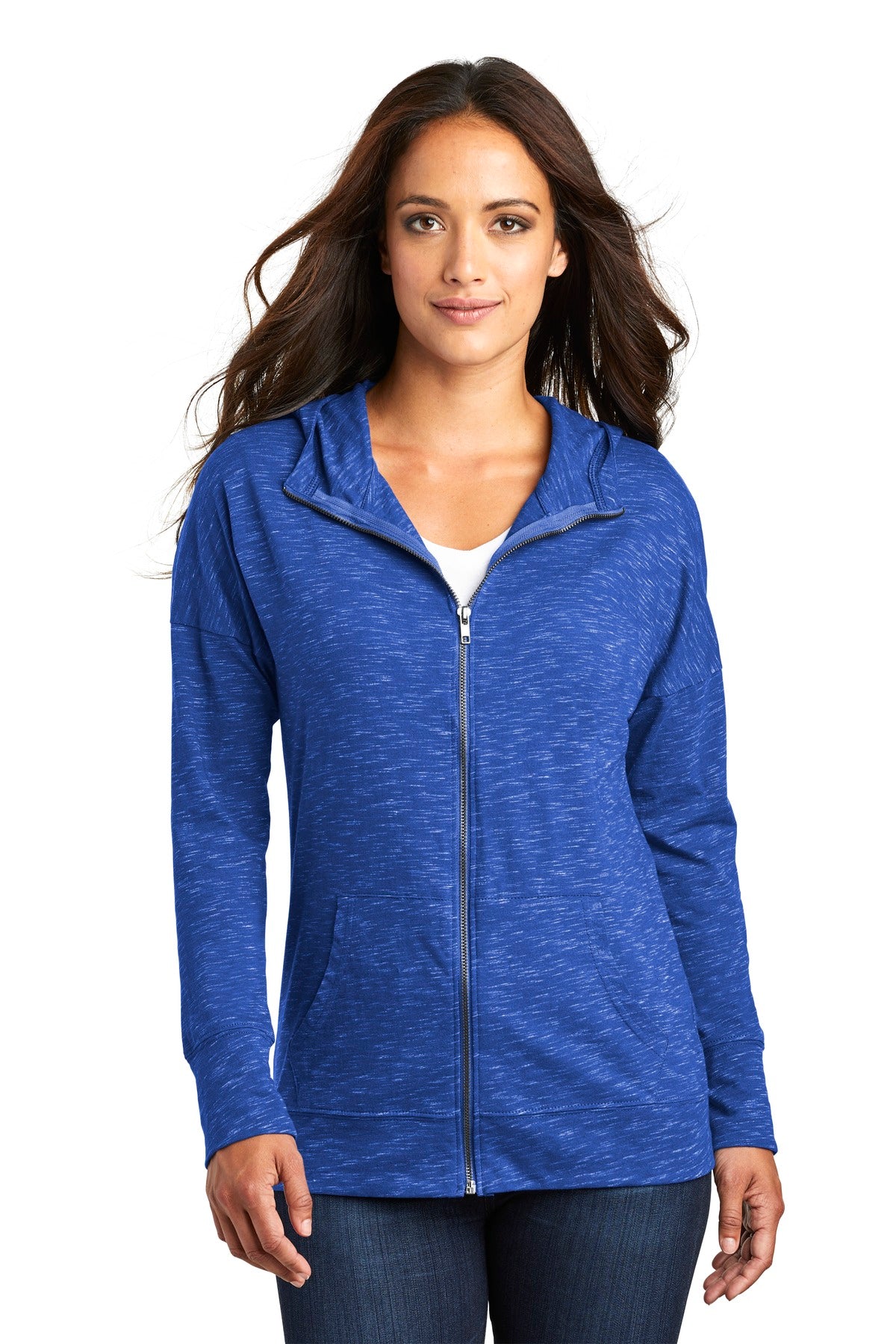 District ® Women&#39;s Medal Full-Zip Hoodie. DT665