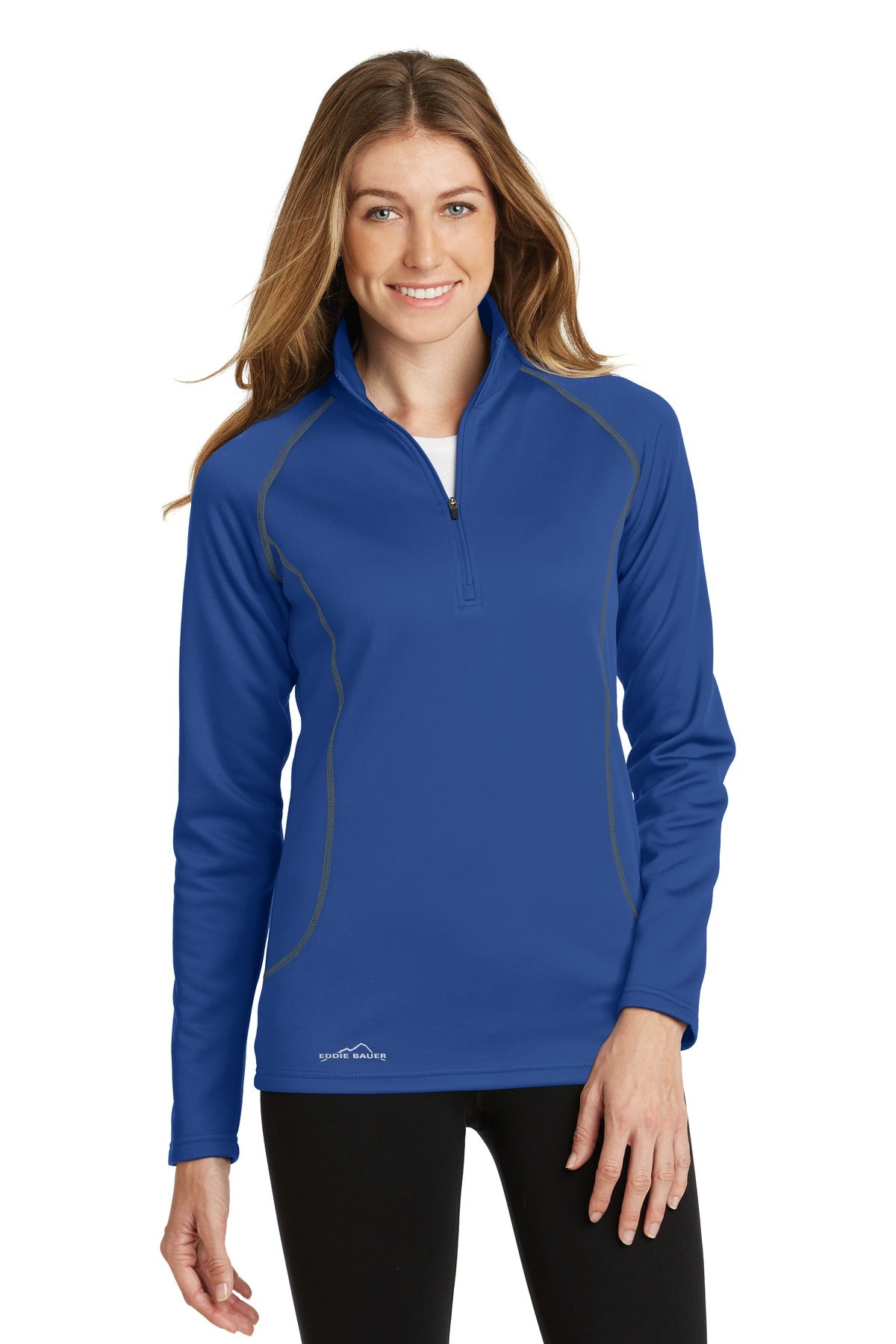 Eddie Bauer® Ladies Smooth Fleece Base Layer 1/2-Zip. EB237