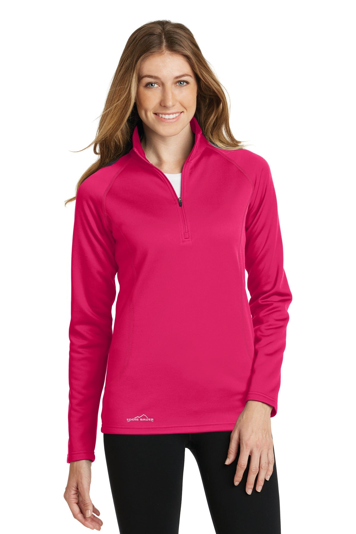 Eddie Bauer® Ladies Smooth Fleece Base Layer 1/2-Zip. EB237