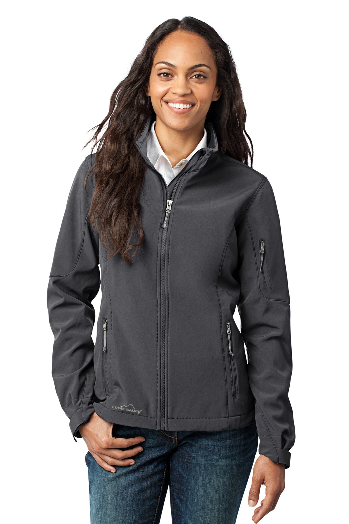 Eddie Bauer Ladies Soft Shell Jacket. EB531 Westside Stitch