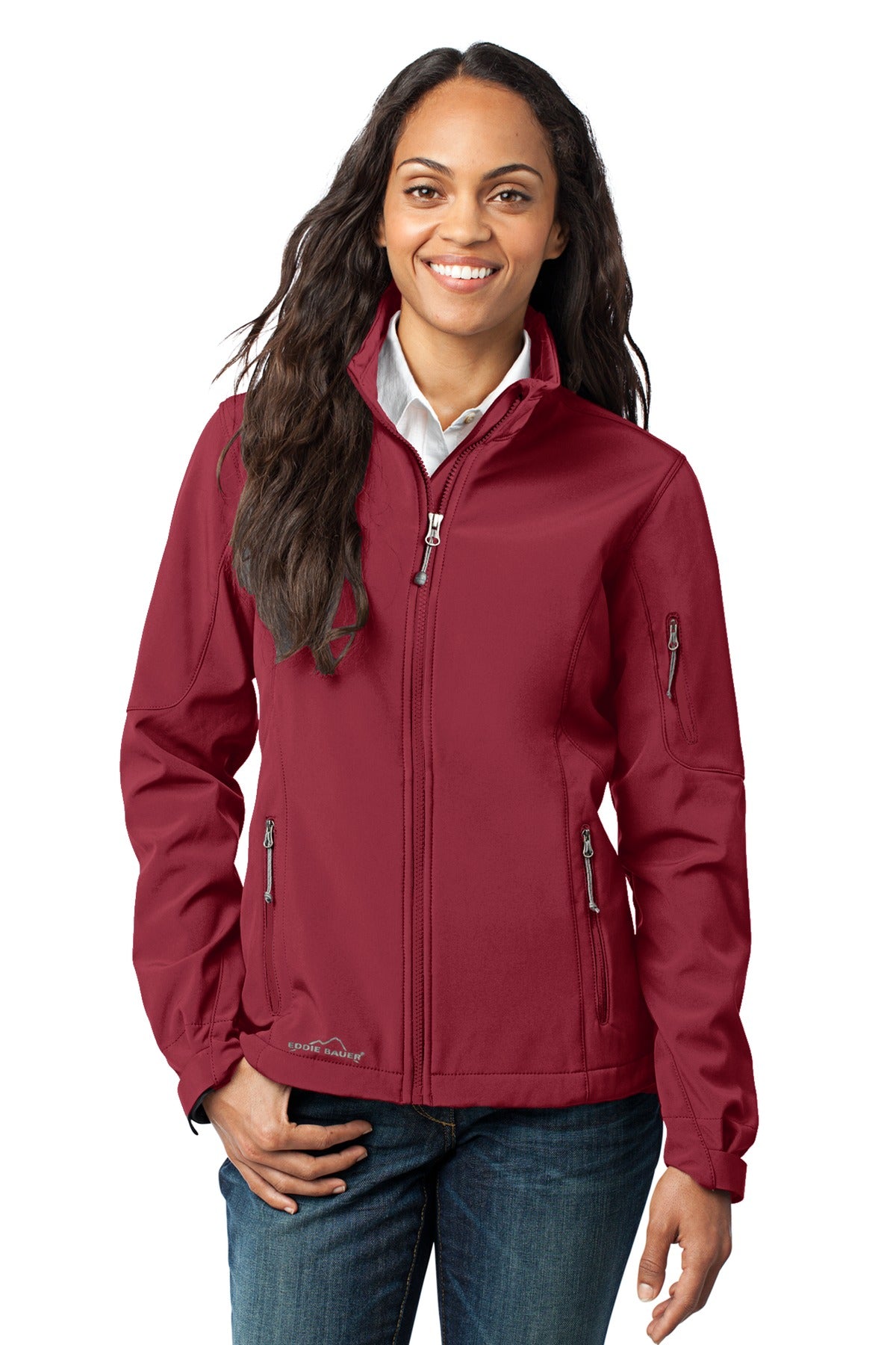 Eddie Bauer Ladies Soft Shell Jacket. EB531 Westside Stitch