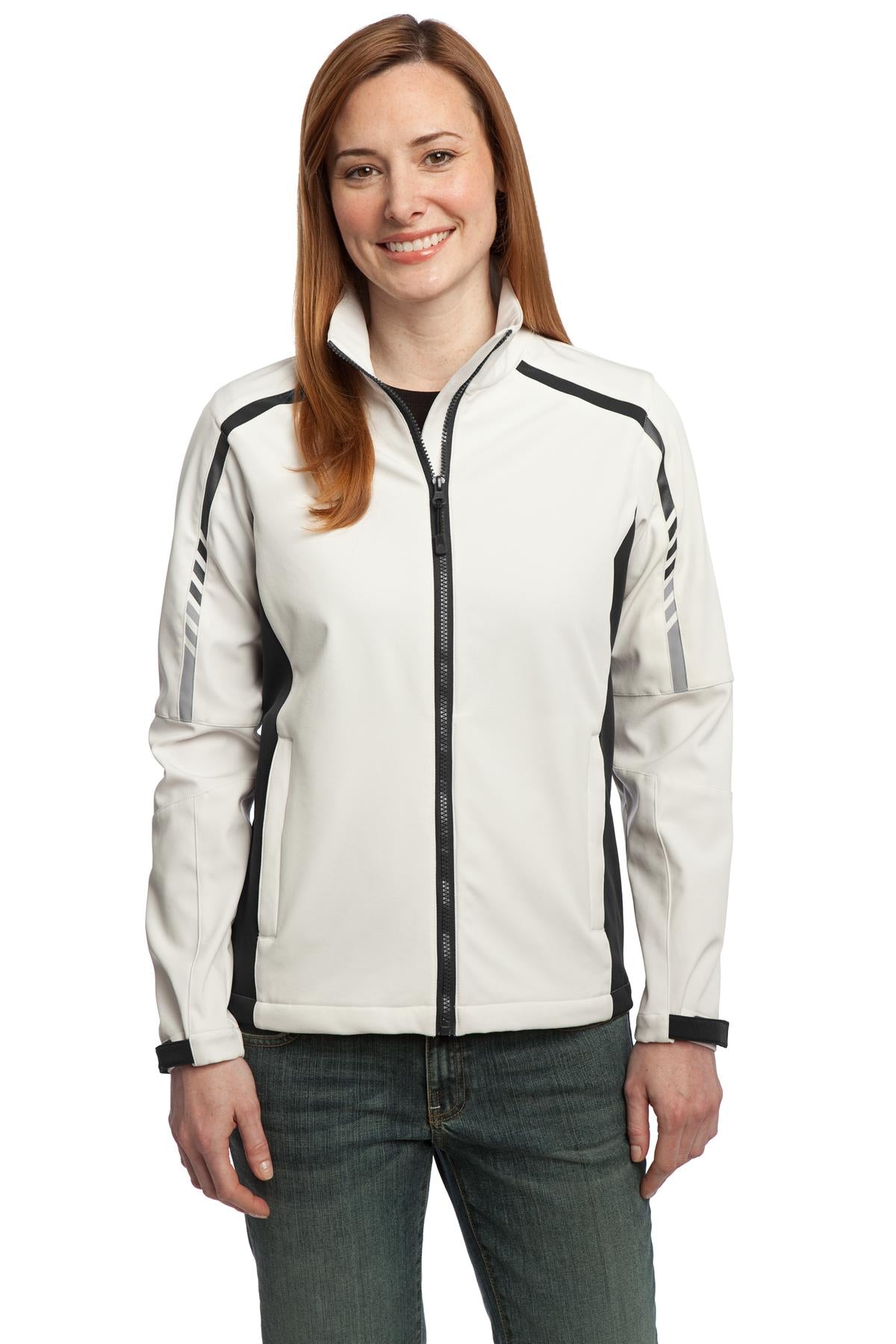 Port Authority® Ladies Embark Soft Shell Jacket. L307