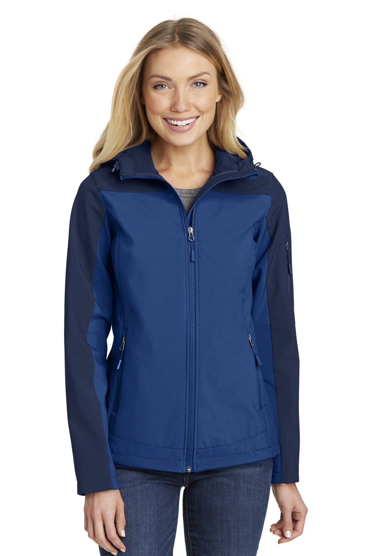 Port Authority® Ladies Hooded Core Soft Shell Jacket. L335