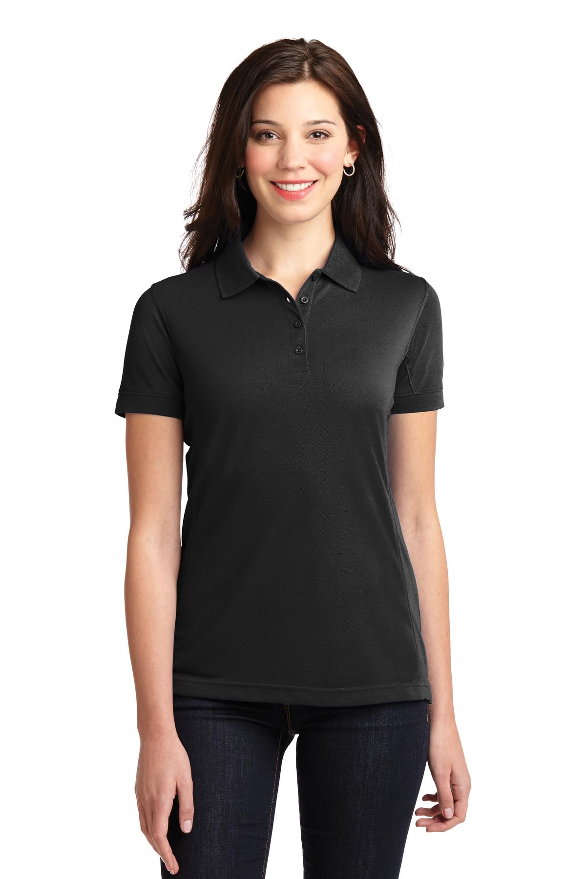 Womens black polo online shirt kmart