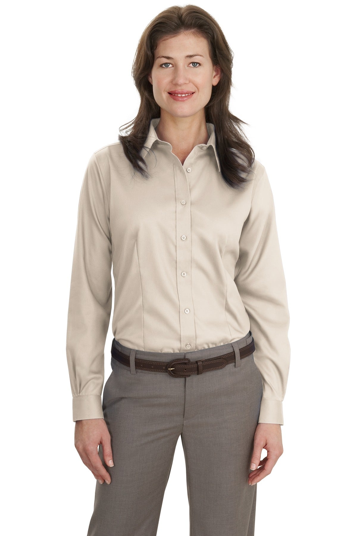 Port Authority® Ladies Non-Iron Twill Shirt.  L638