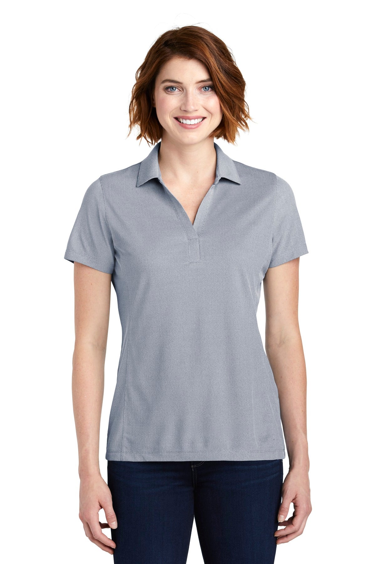 Port Authority ® Ladies Poly Oxford Pique Polo. LK582