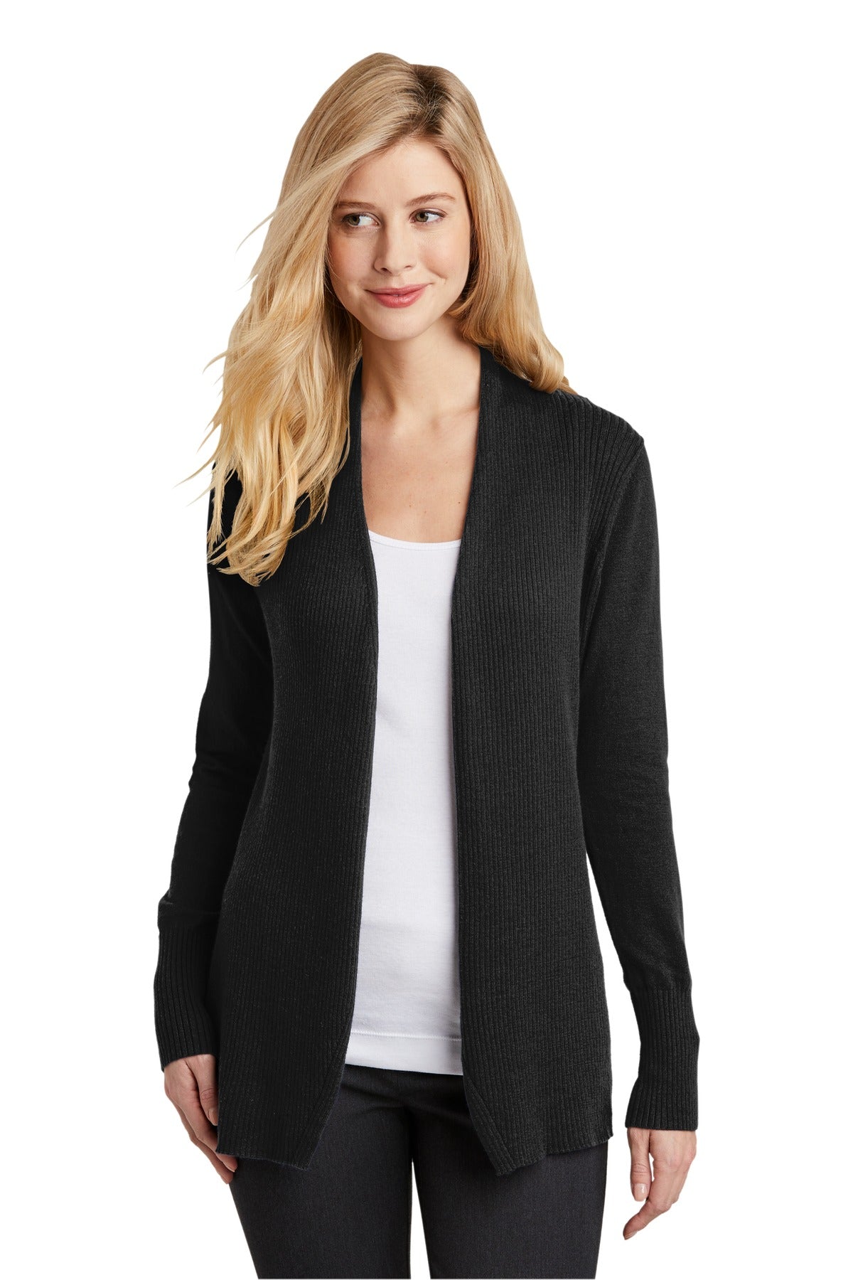 Port Authority® Ladies Open Front Cardigan Sweater. LSW289