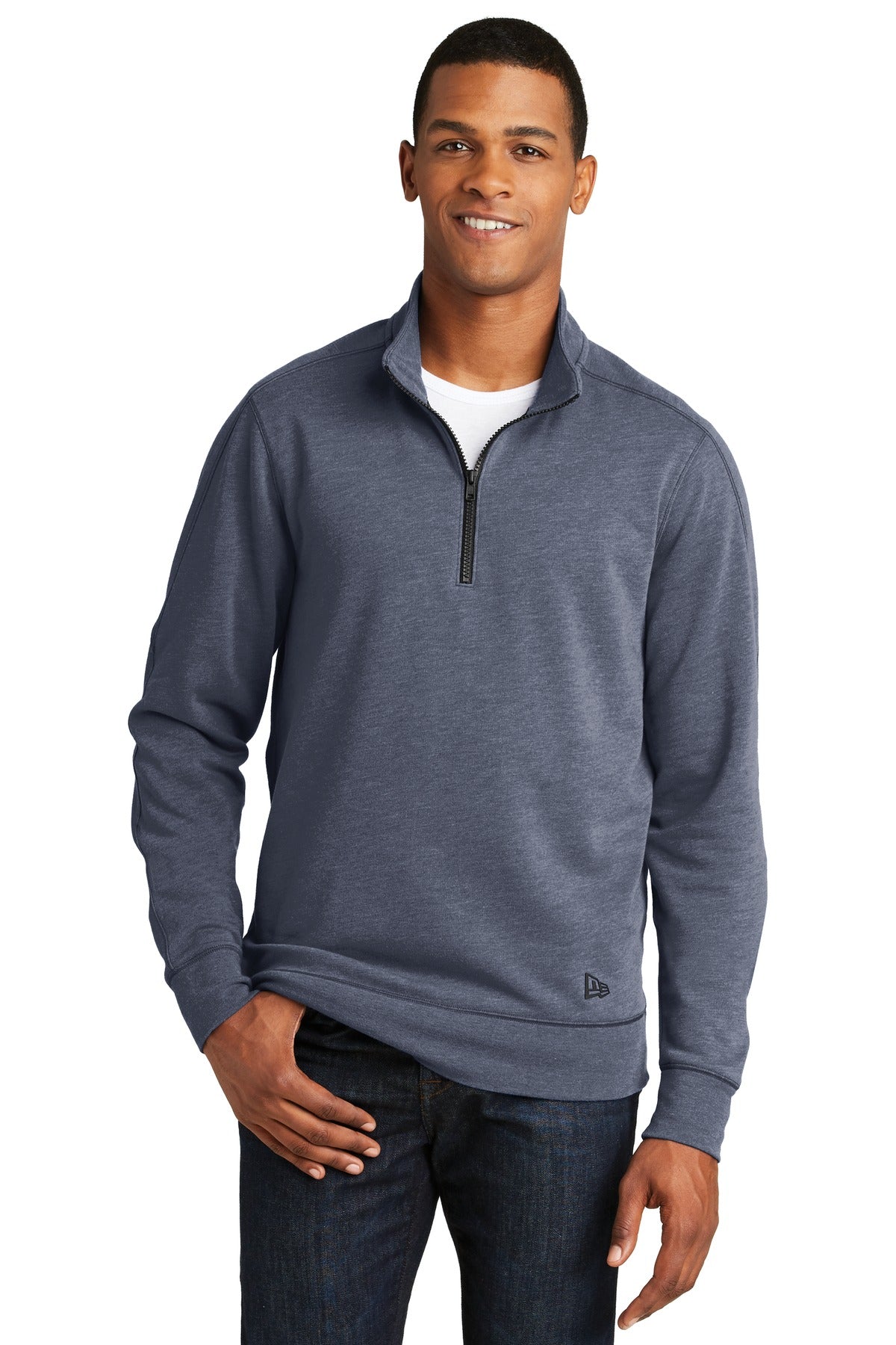 New Era ® Tri-Blend Fleece 1/4-Zip Pullover. NEA512