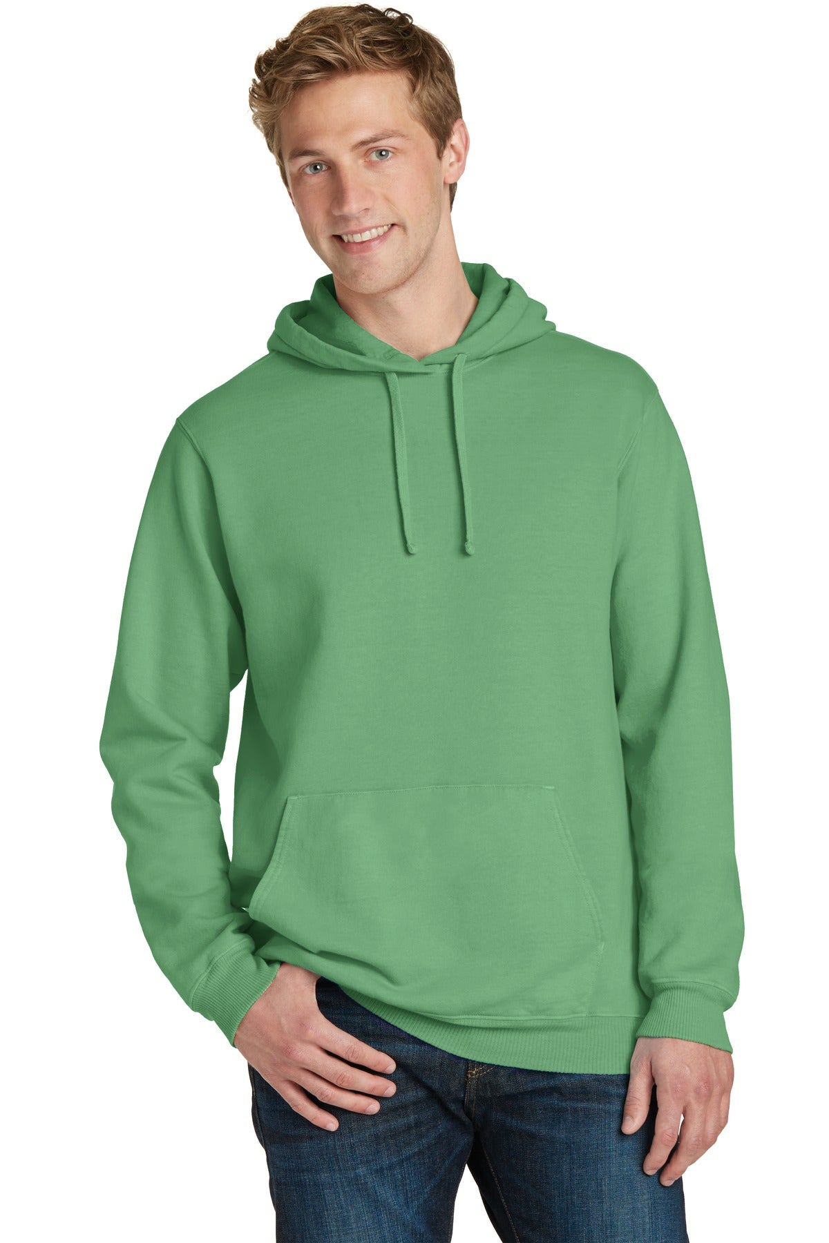 Port &amp; Company® Beach Wash™ Garment-Dyed Pullover Hooded Sweatshirt. PC098H