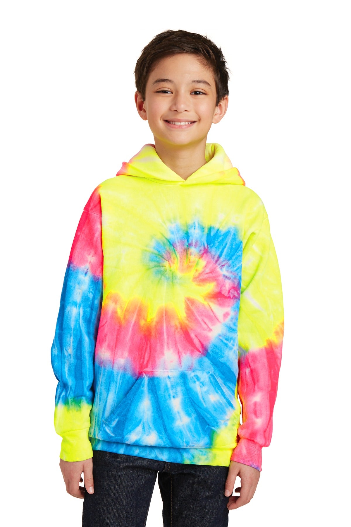 Port &amp; Company® Youth Tie-Dye Pullover Hooded Sweatshirt. PC146Y