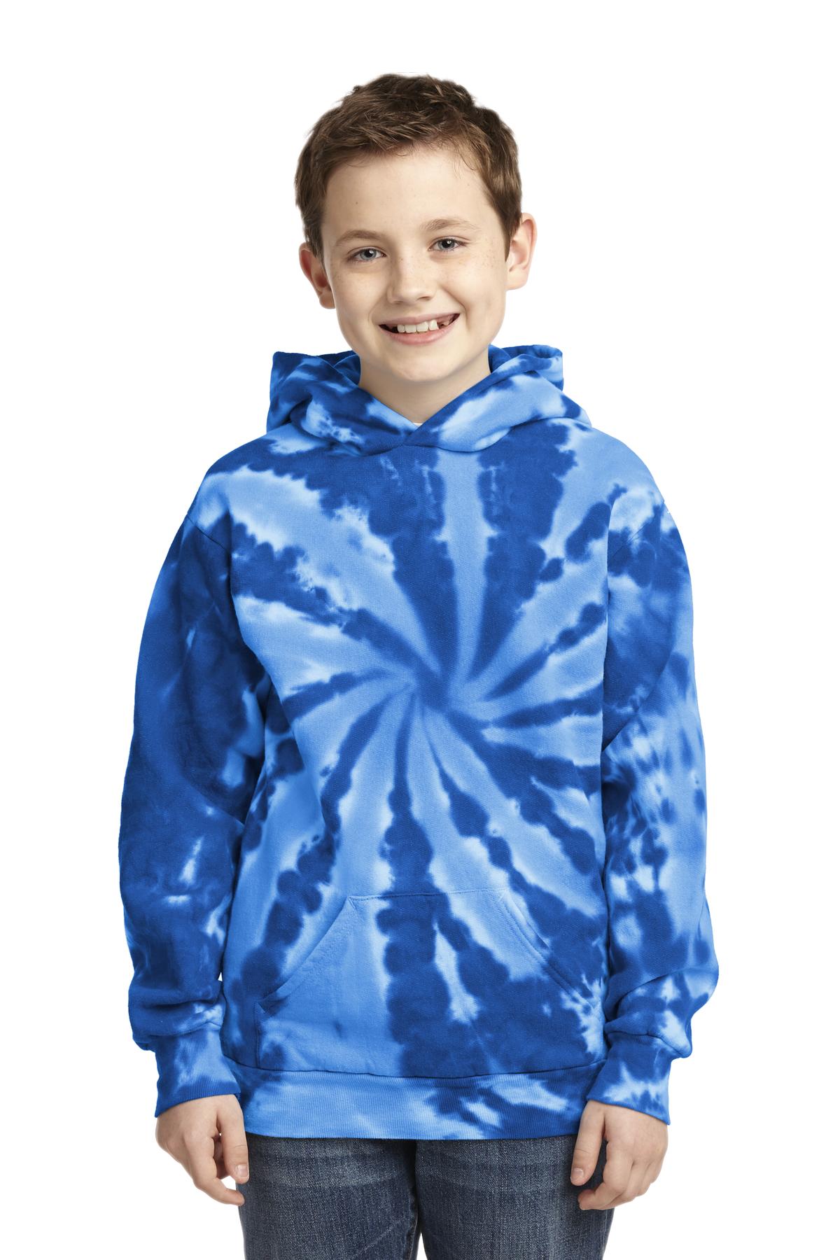 Port &amp; Company® Youth Tie-Dye Pullover Hooded Sweatshirt. PC146Y