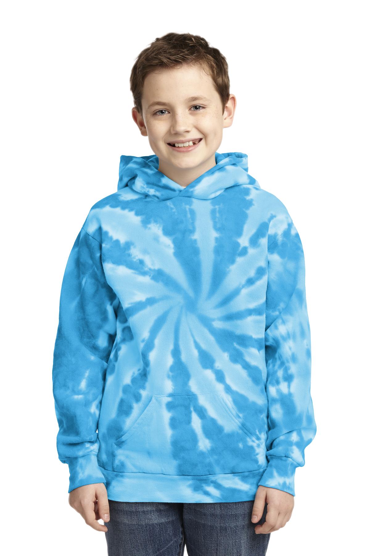 Port &amp; Company® Youth Tie-Dye Pullover Hooded Sweatshirt. PC146Y