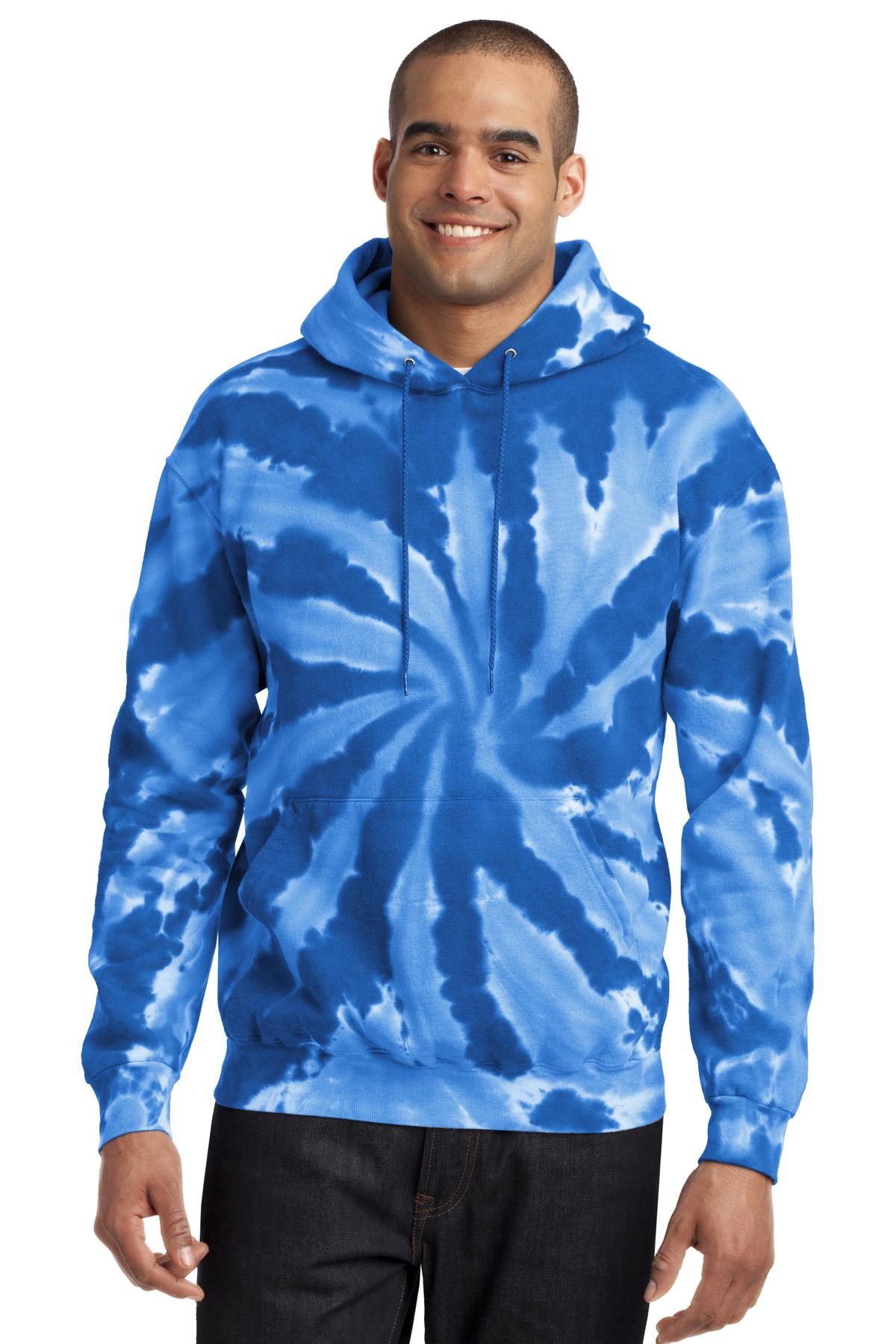 Port &amp; Company® Tie-Dye Pullover Hooded Sweatshirt. PC146