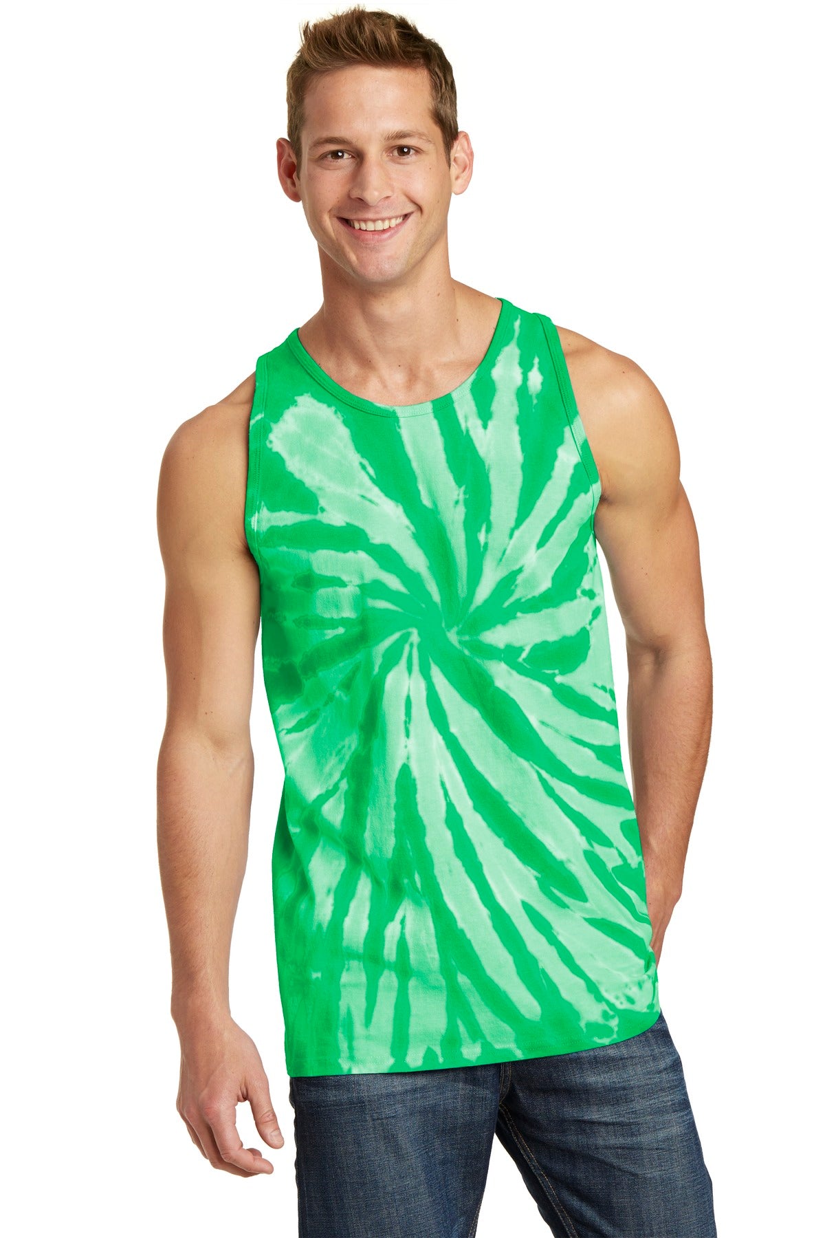 Port &amp; Company® Tie-Dye Tank Top.  PC147TT