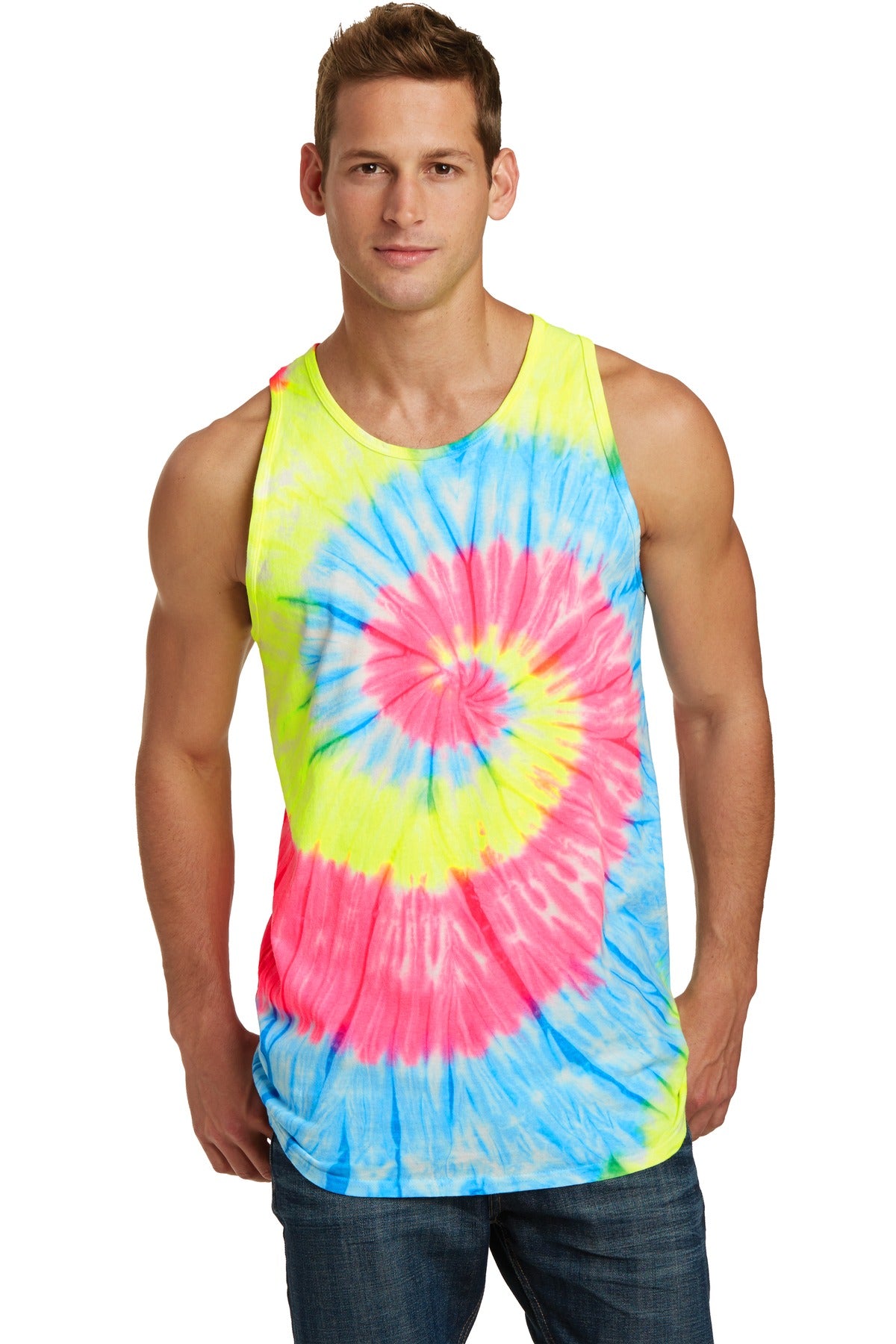 Port &amp; Company® Tie-Dye Tank Top.  PC147TT
