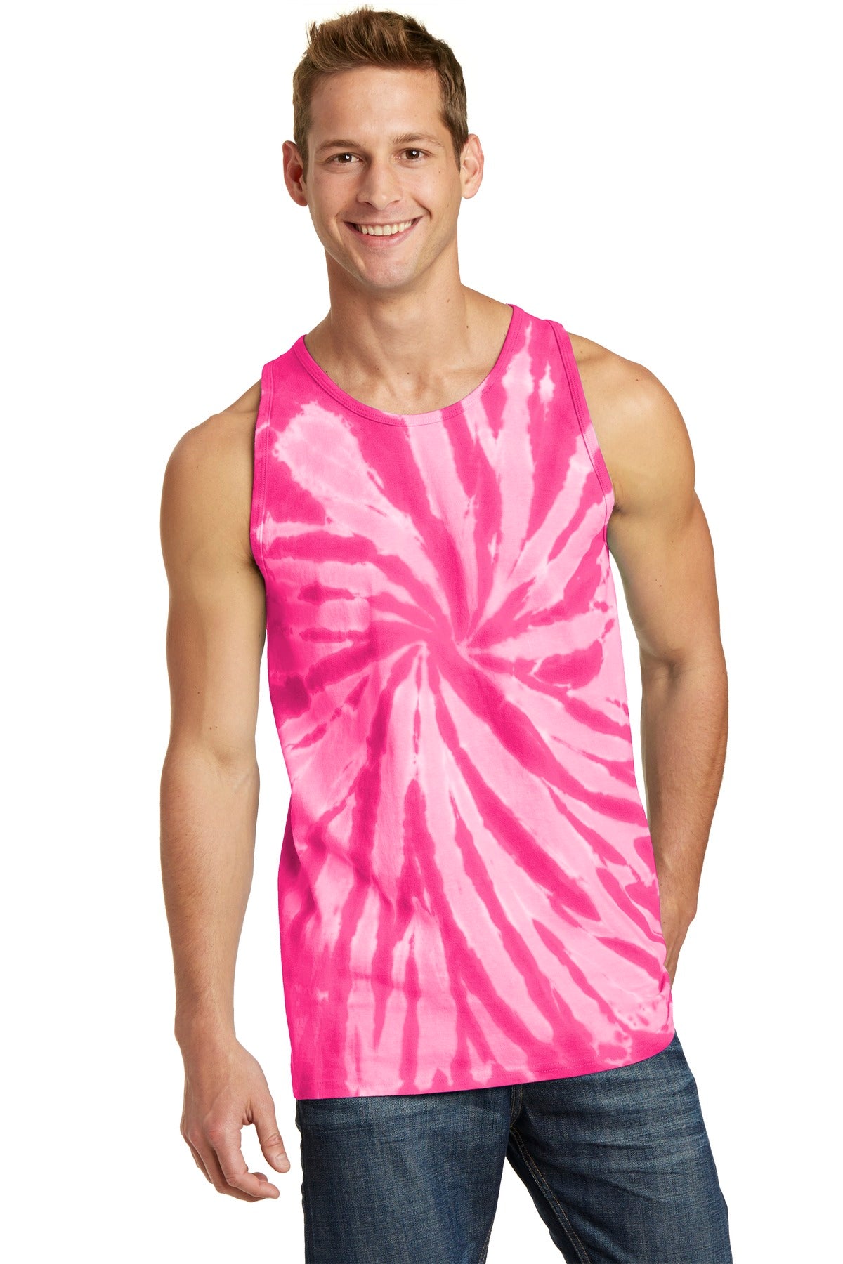 Port &amp; Company® Tie-Dye Tank Top.  PC147TT