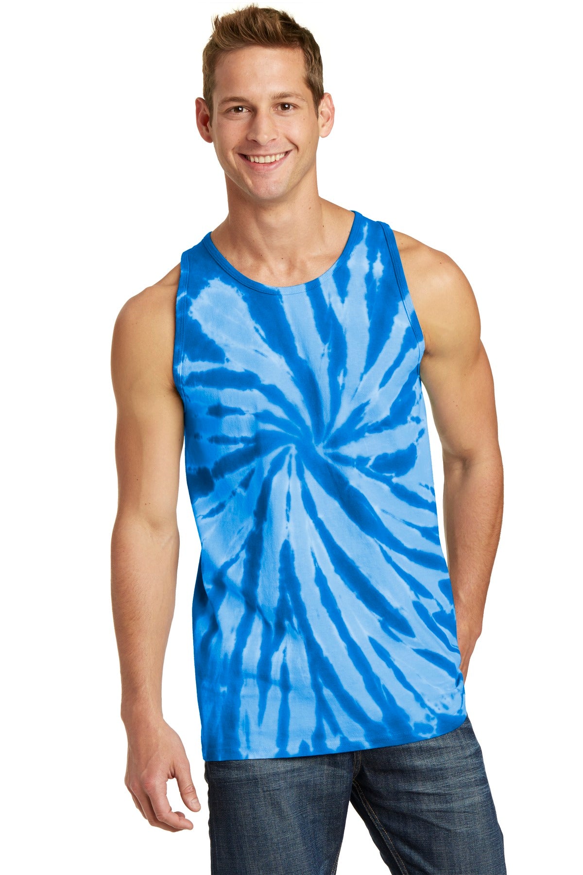 Port &amp; Company® Tie-Dye Tank Top.  PC147TT