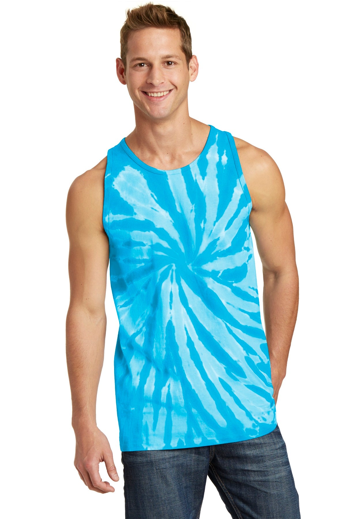 Port &amp; Company® Tie-Dye Tank Top.  PC147TT