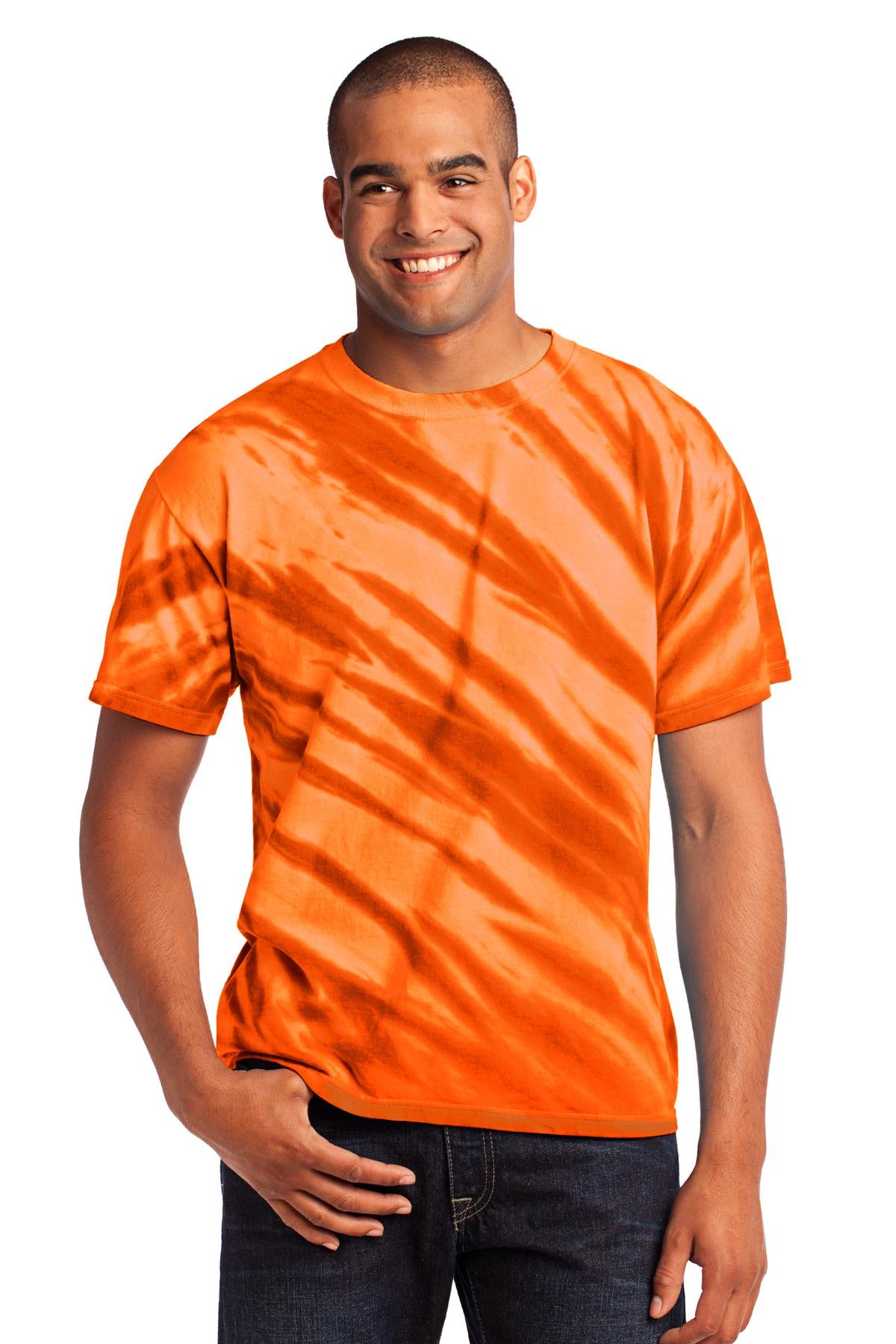 Port &amp; Company® - Tiger Stripe Tie-Dye Tee. PC148