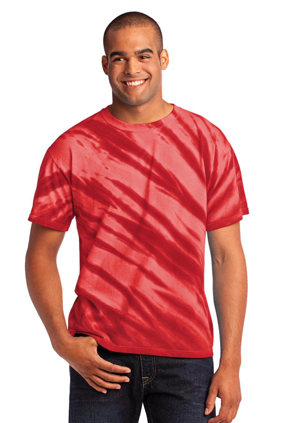 Port &amp; Company® - Tiger Stripe Tie-Dye Tee. PC148