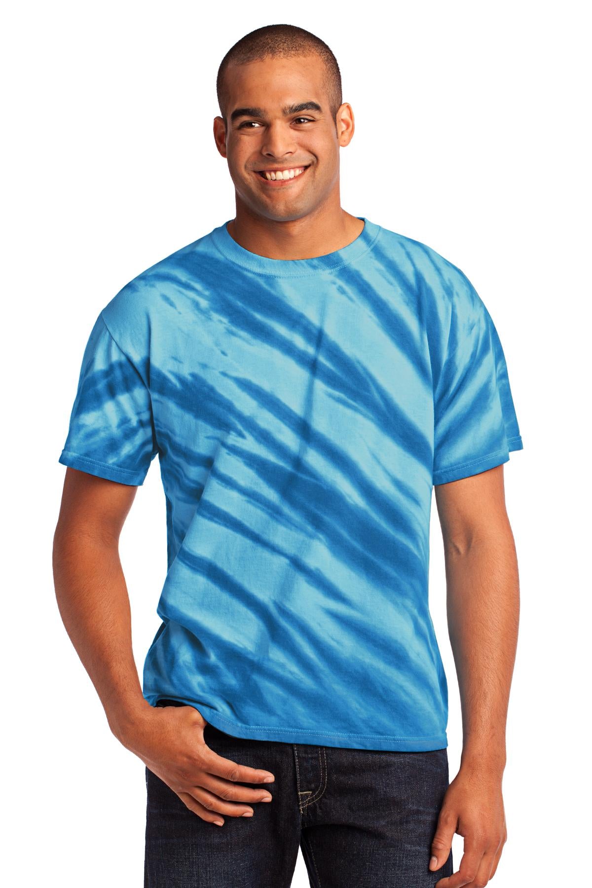 Port &amp; Company® - Tiger Stripe Tie-Dye Tee. PC148