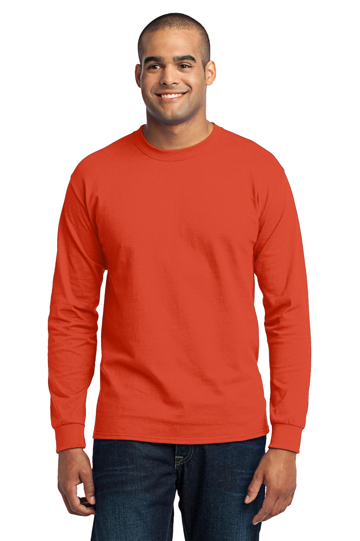 Port &amp; Company® Tall Long Sleeve Core Blend Tee. PC55LST