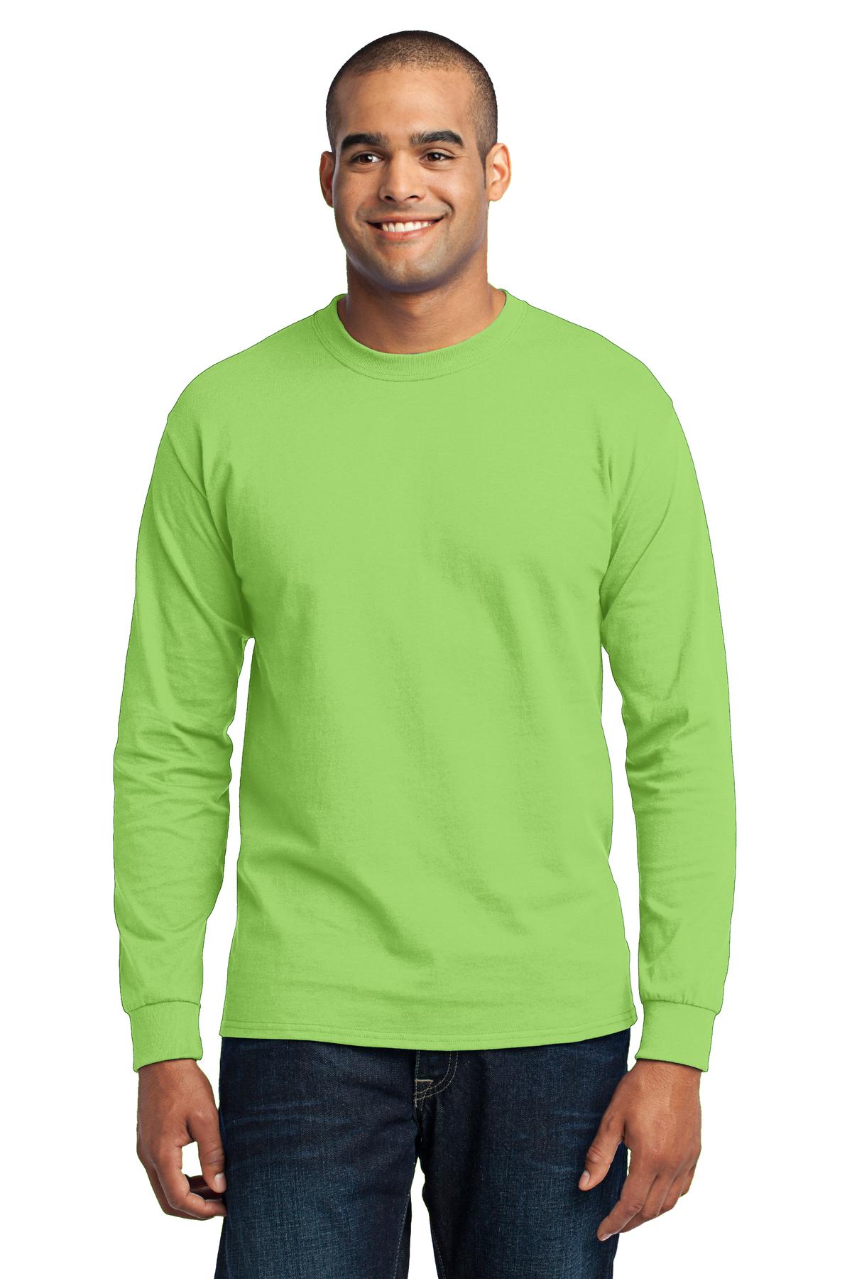 Port &amp; Company® Tall Long Sleeve Core Blend Tee. PC55LST