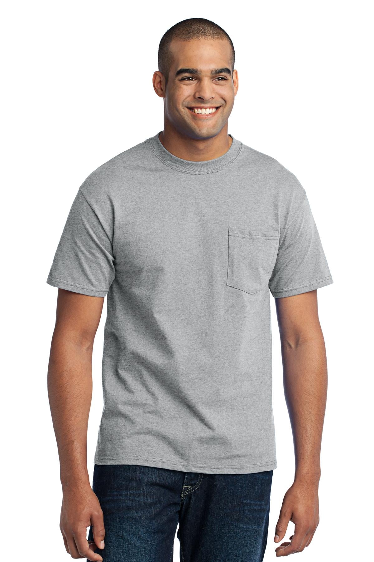 Port &amp; Company® Tall Core Blend Pocket Tee. PC55PT