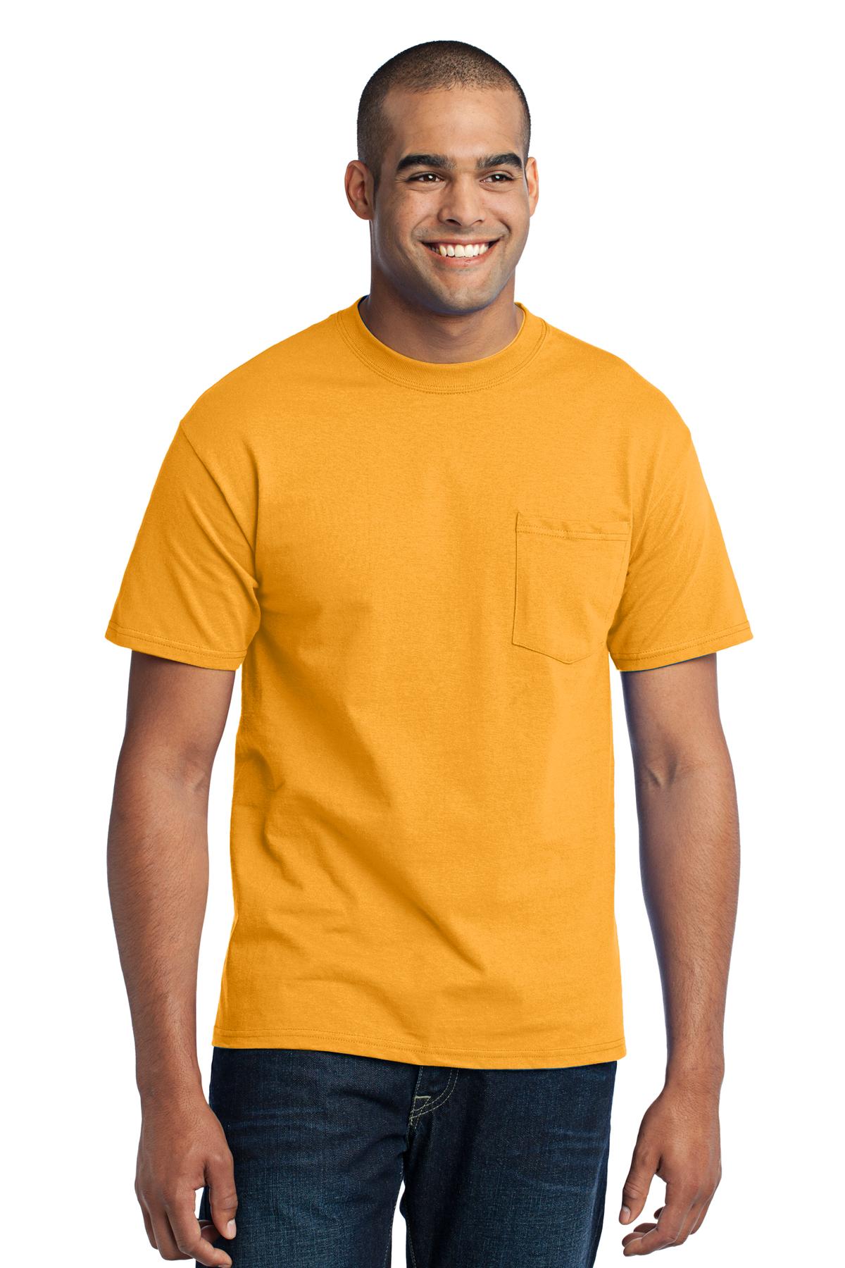 Port &amp; Company® Tall Core Blend Pocket Tee. PC55PT