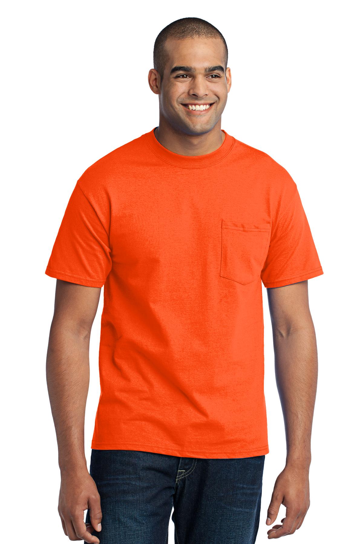 Port &amp; Company® Tall Core Blend Pocket Tee. PC55PT