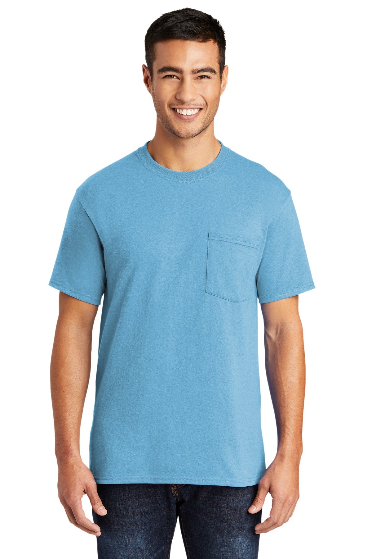 Port &amp; Company® Tall Core Blend Pocket Tee. PC55PT