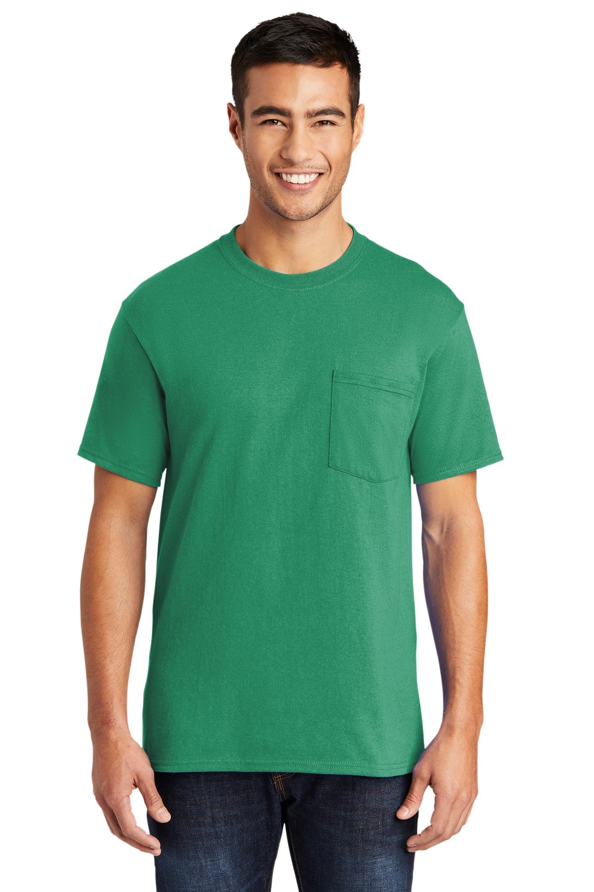 Port &amp; Company® Tall Core Blend Pocket Tee. PC55PT