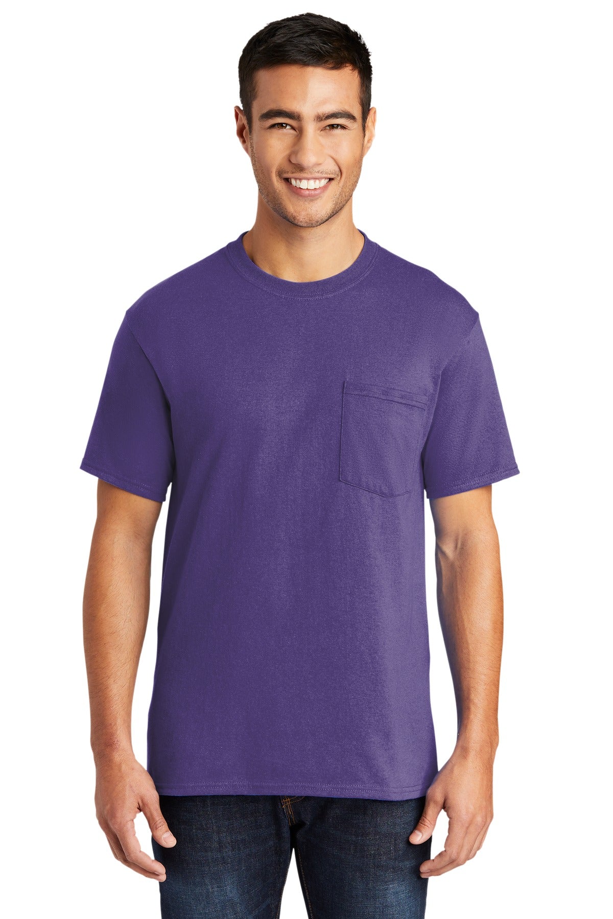 Port &amp; Company® Tall Core Blend Pocket Tee. PC55PT