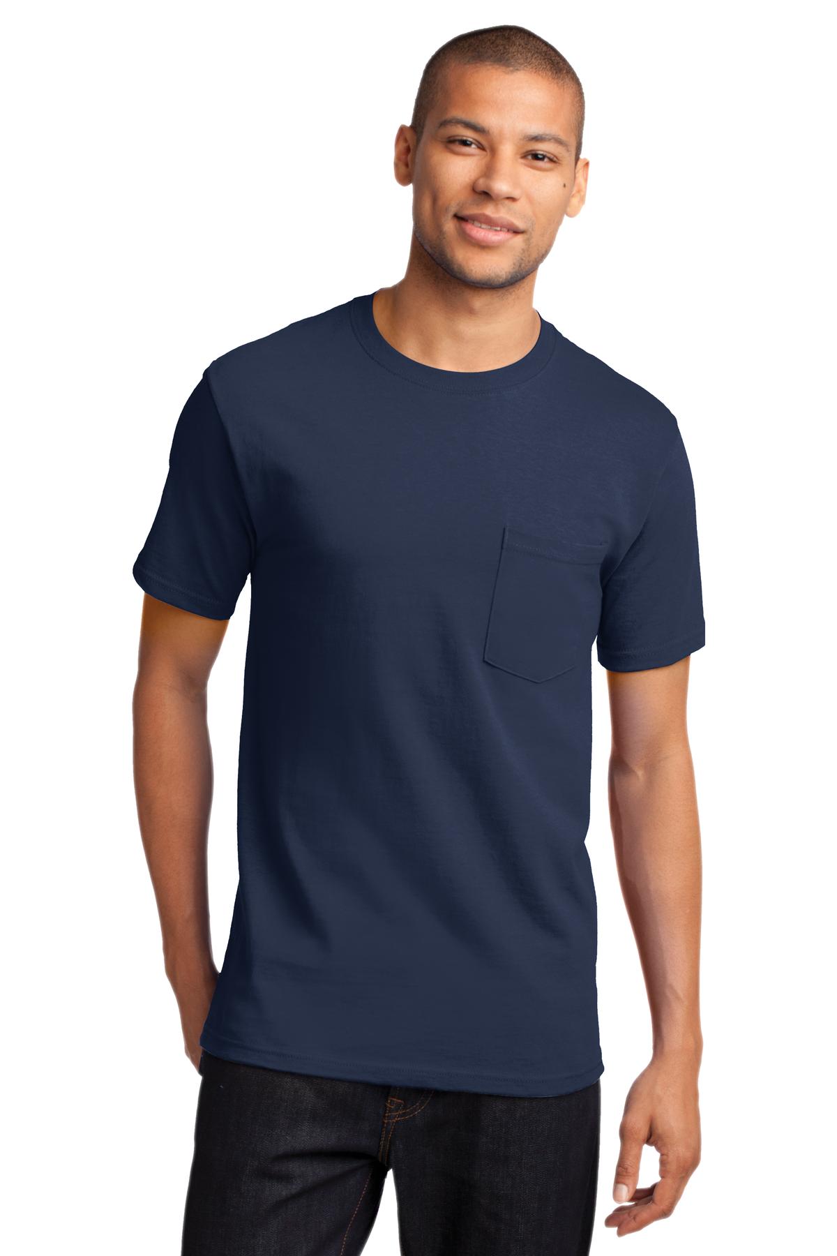 Port &amp; Company® - Tall Essential Pocket Tee. PC61PT