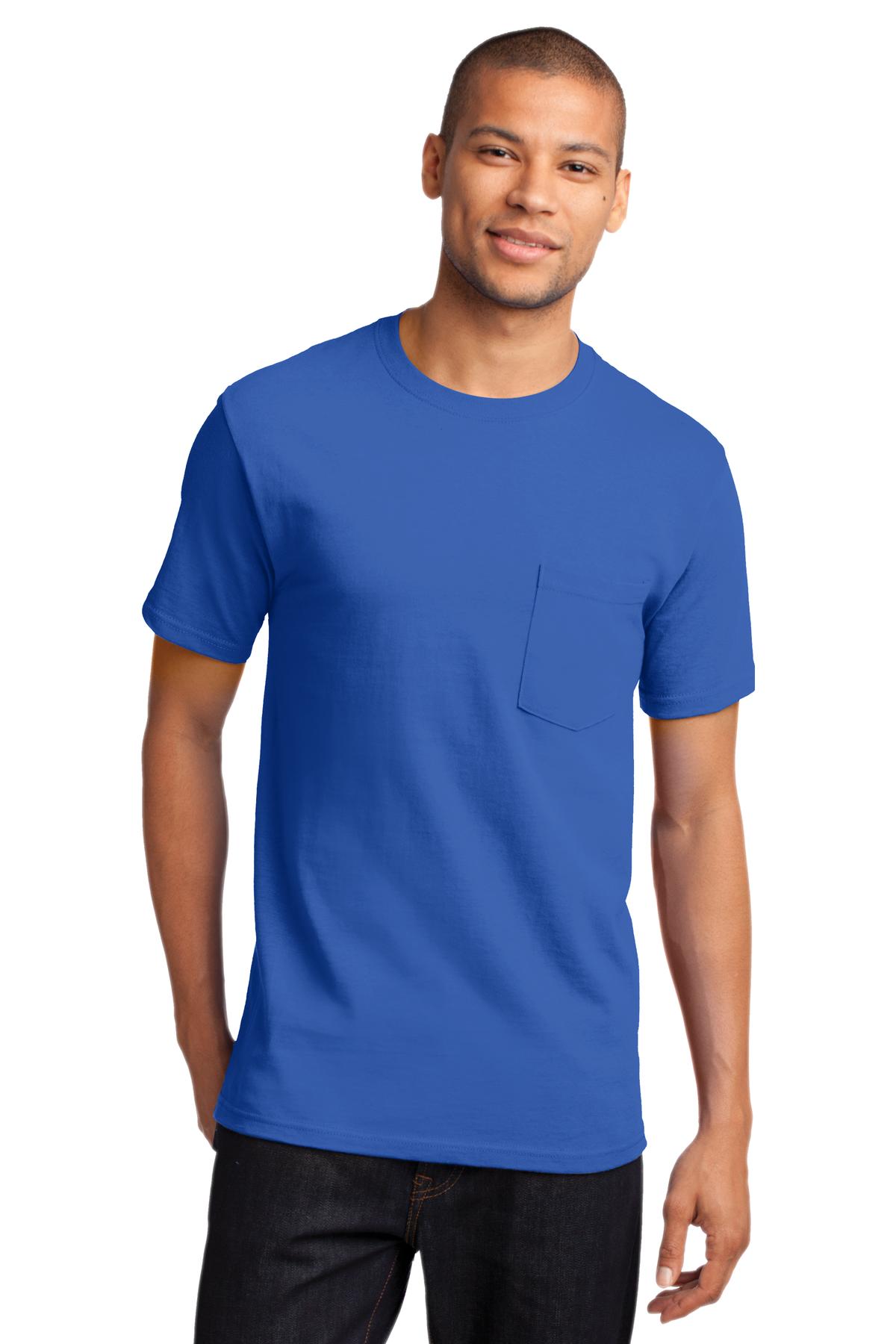 Port &amp; Company® - Tall Essential Pocket Tee. PC61PT
