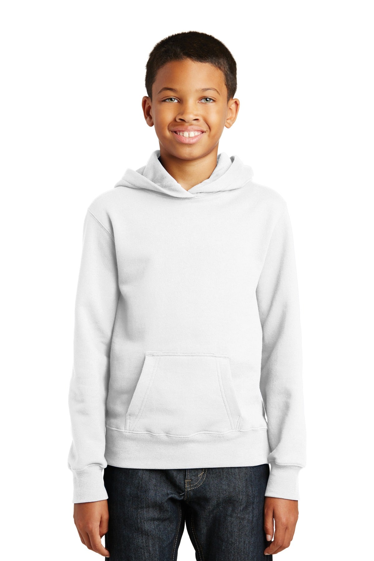 Port &amp; Company® Youth Fan Favorite Fleece Pullover Hooded Sweatshirt. PC850YH