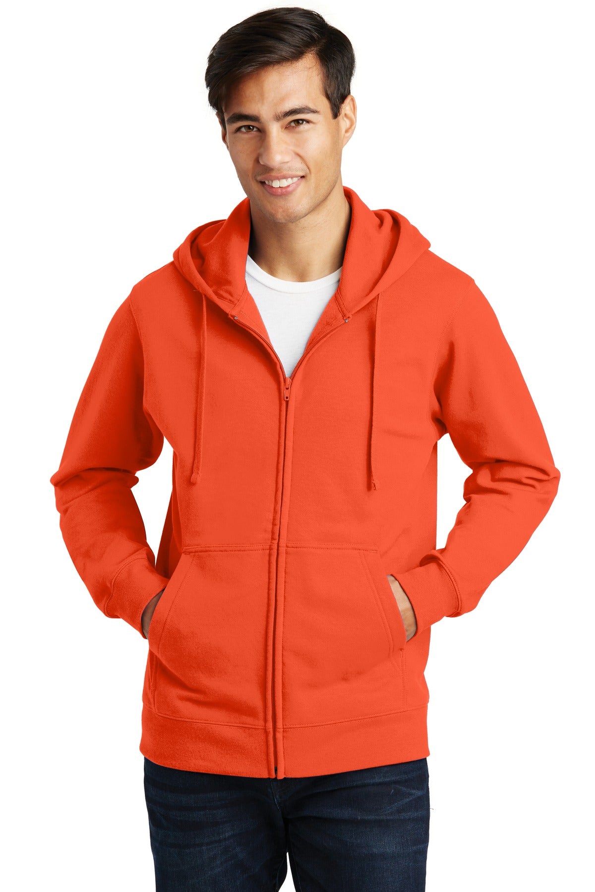 Port &amp; Company® Fan Favorite Fleece Full-Zip Hooded Sweatshirt. PC850ZH