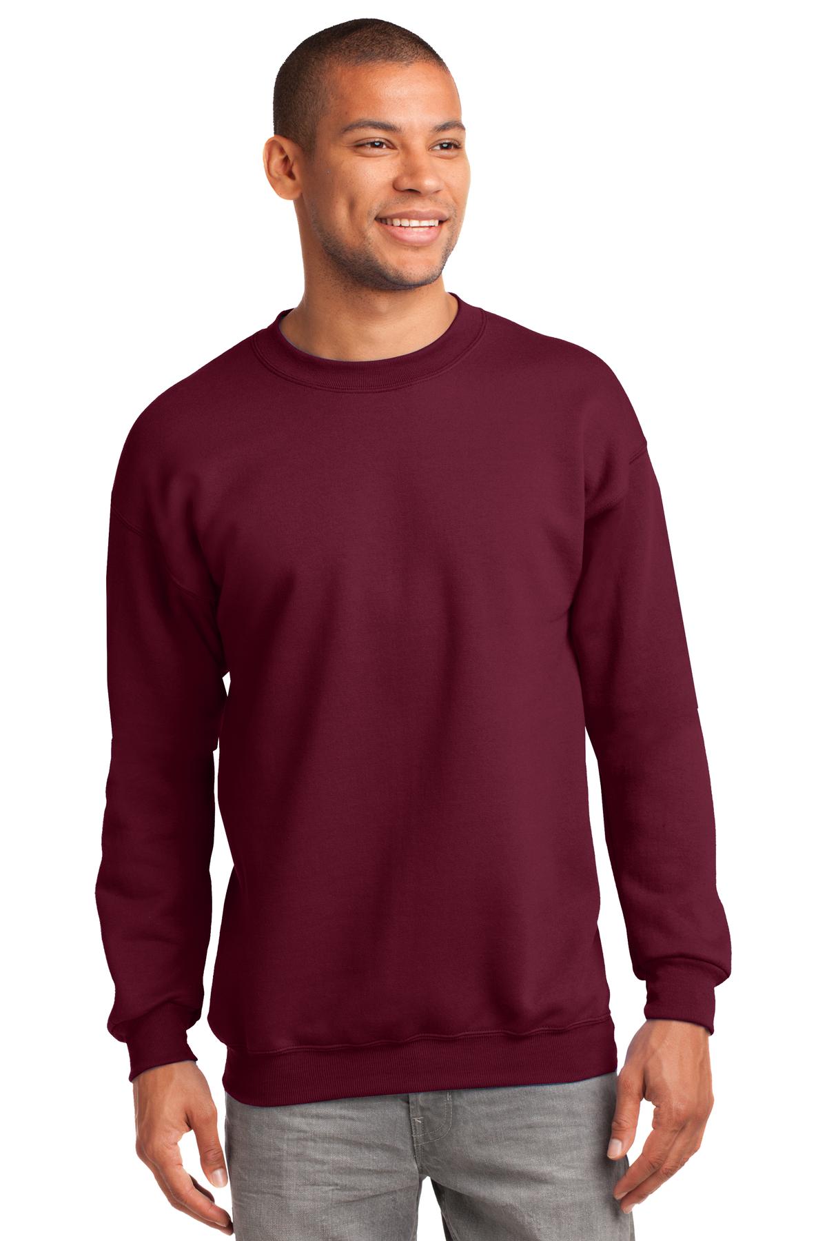 Port &amp; Company® Tall Essential Fleece Crewneck Sweatshirt. PC90T