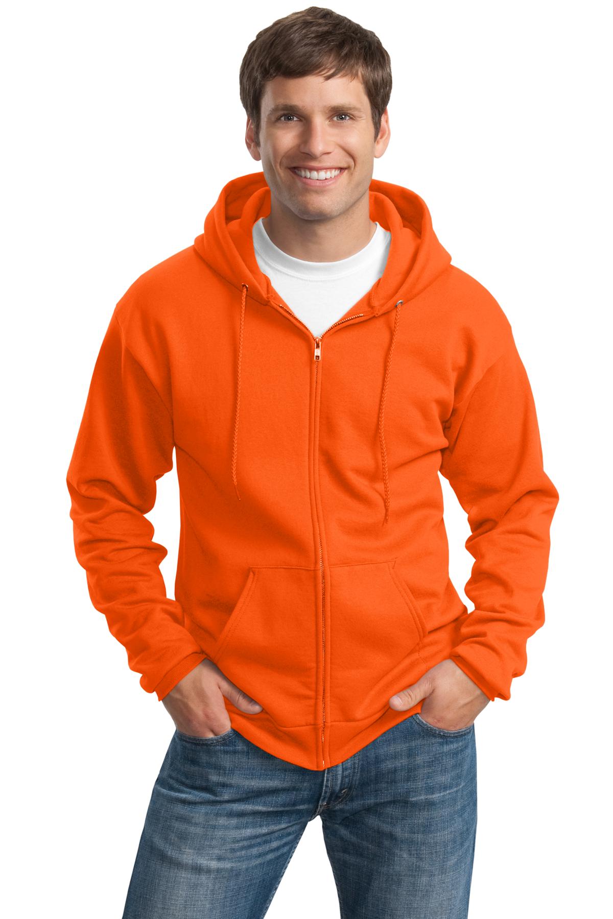 Port &amp; Company® Tall Essential Fleece Full-Zip Hooded Sweatshirt. PC90ZHT