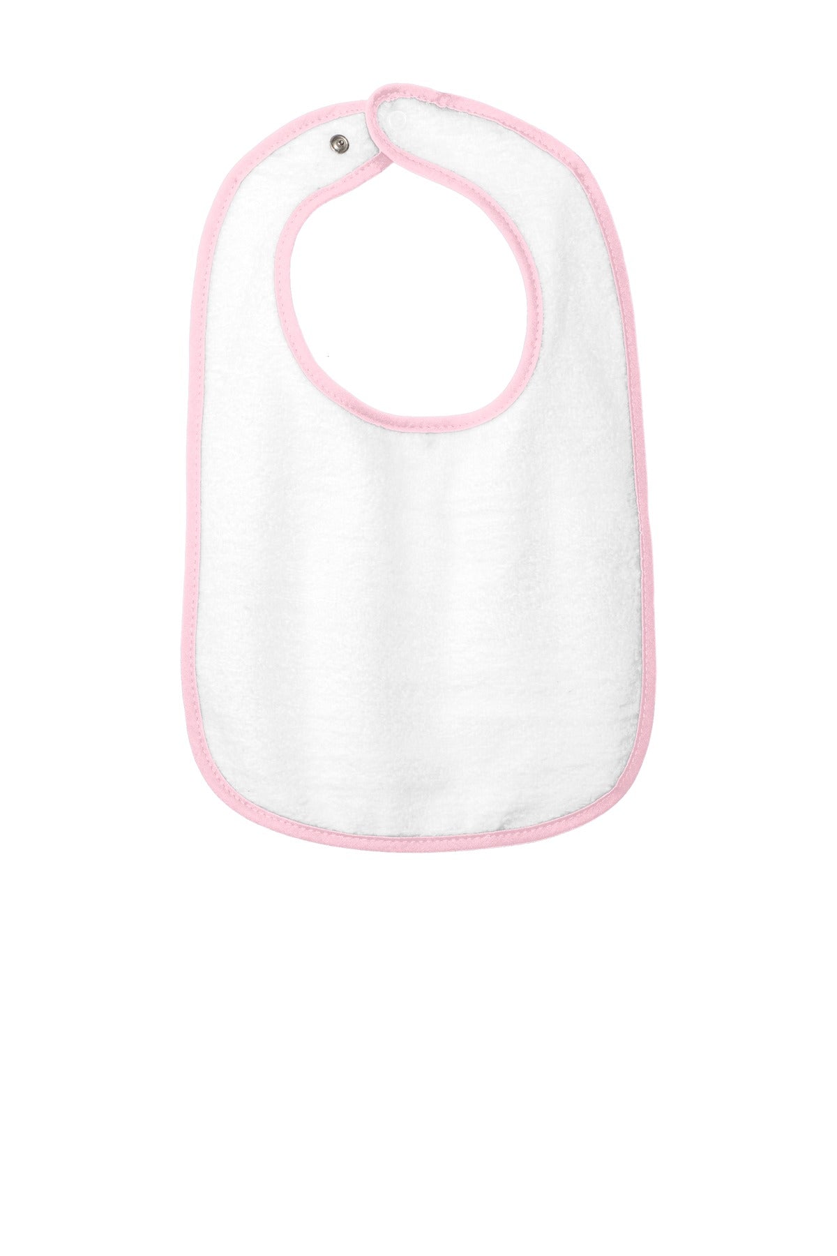 Rabbit Skins™ Infant Contrast Trim Terry Bib. RS1003