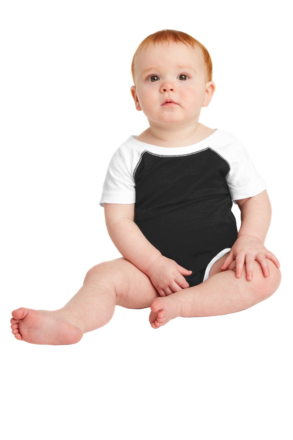 Rabbit Skins™ Infant Baseball Fine Jersey Bodysuit. RS4430