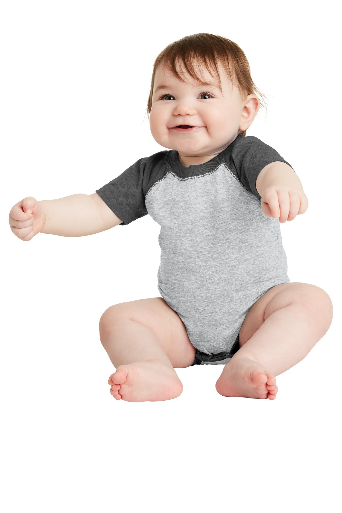 Rabbit Skins™ Infant Baseball Fine Jersey Bodysuit. RS4430