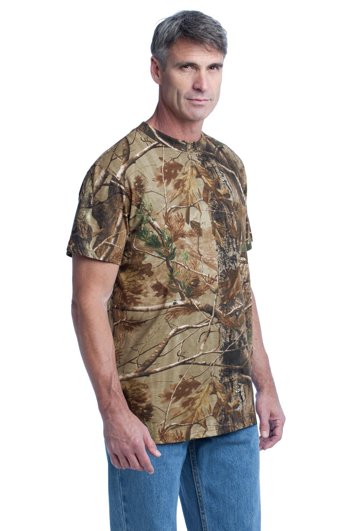 Russell Outdoors&amp;#8482; - Realtree® Explorer 100% Cotton T-Shirt with Pocket. S021R