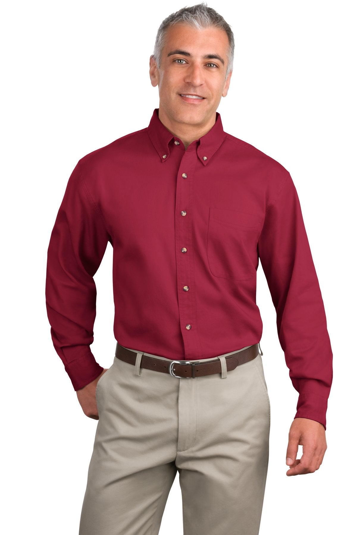 Port Authority® Long Sleeve Twill Shirt.  S600T