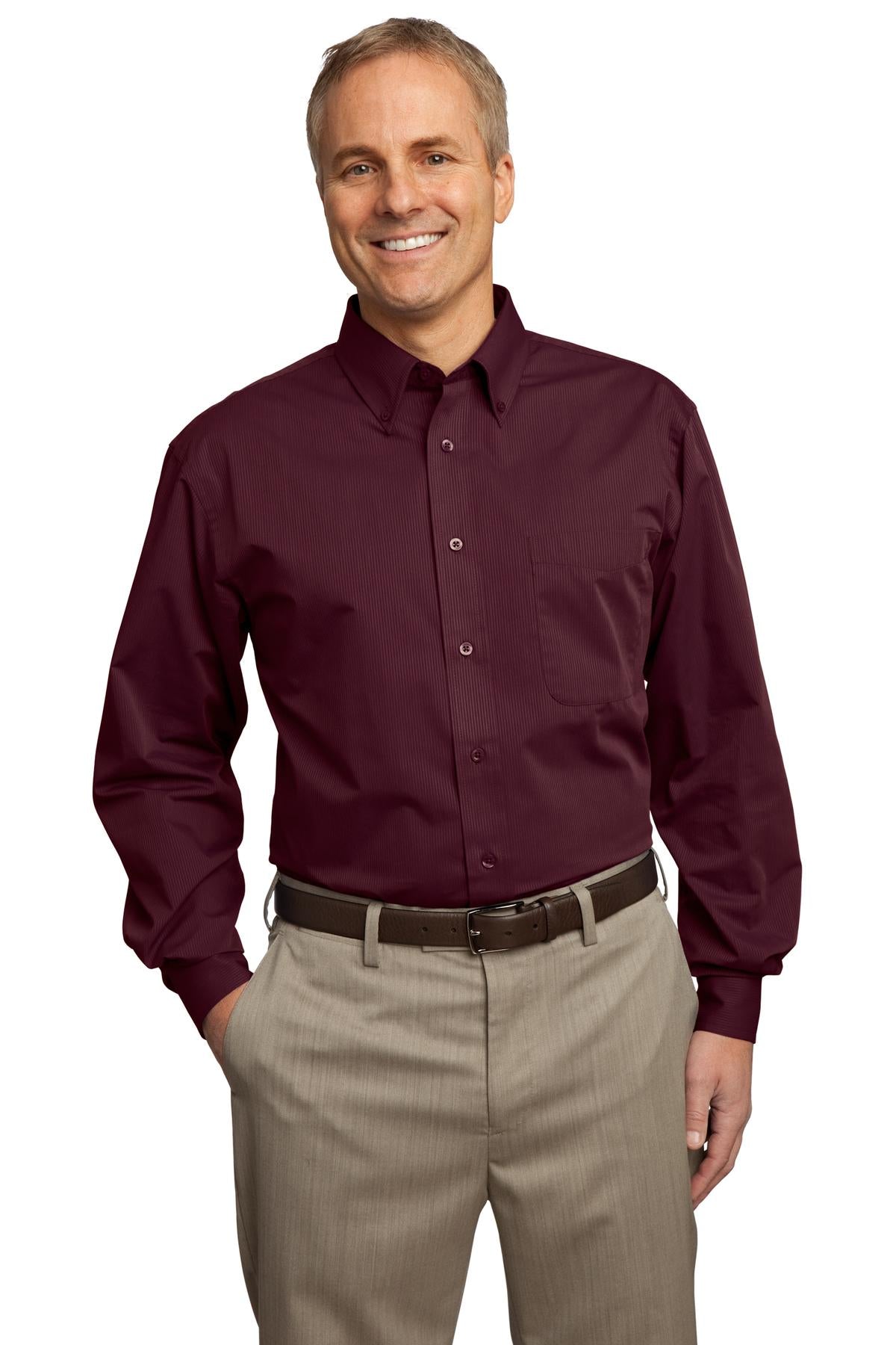 DISCONTINUED Port Authority® Tonal Pattern Easy Care Shirt. S613