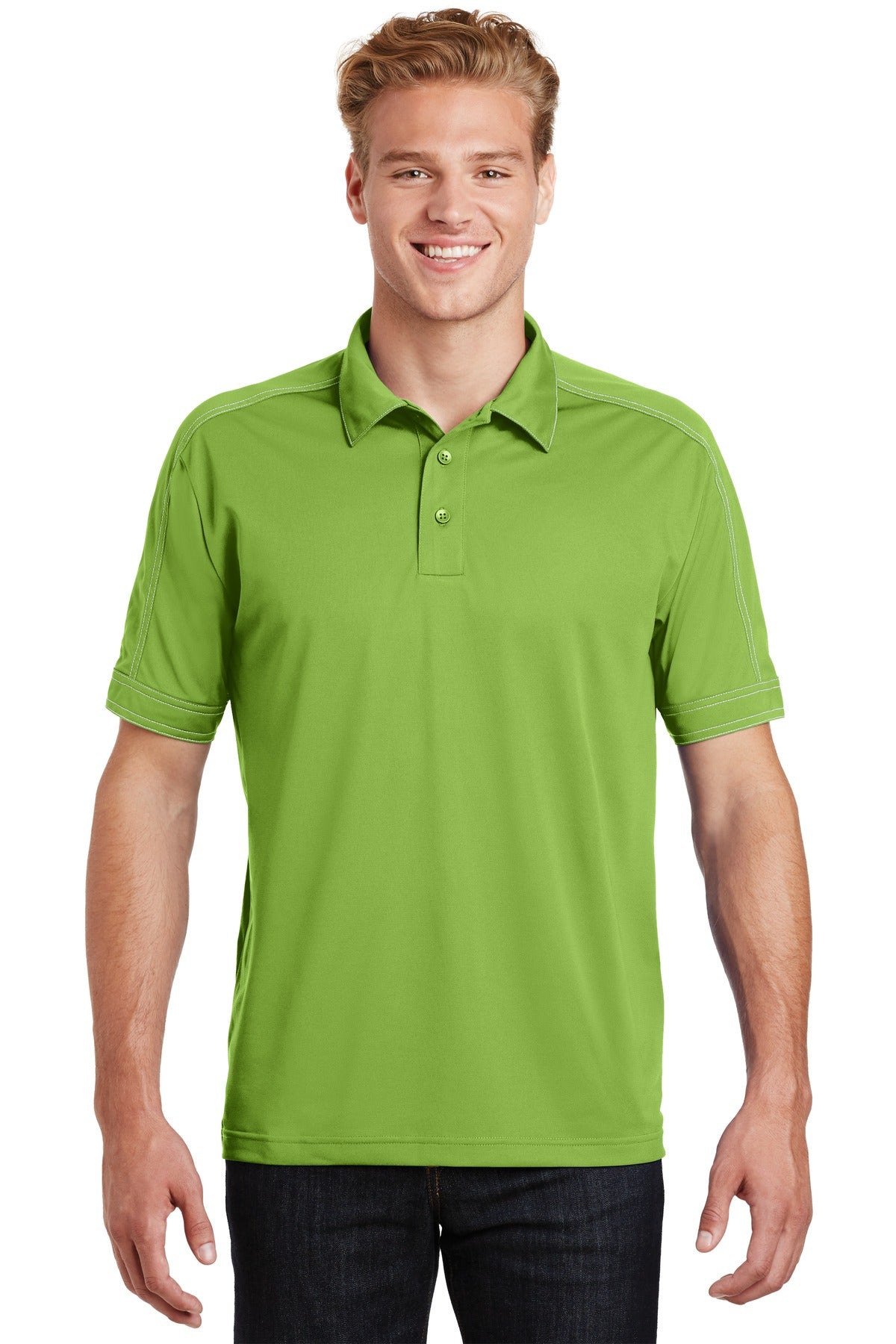 Sport-Tek® Contrast Stitch Micropique Sport-Wick® Polo. ST659