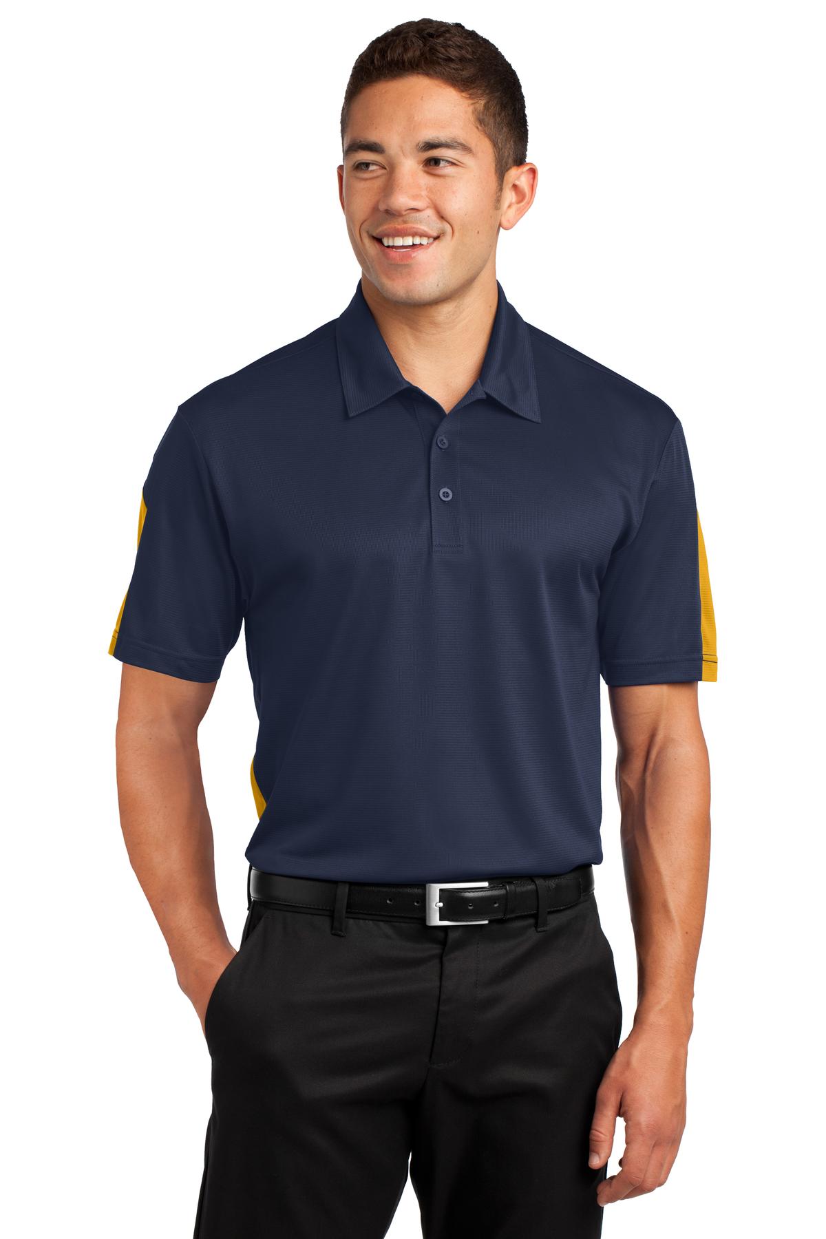 Sport-Tek® PosiCharge® Active Textured Colorblock Polo. ST695