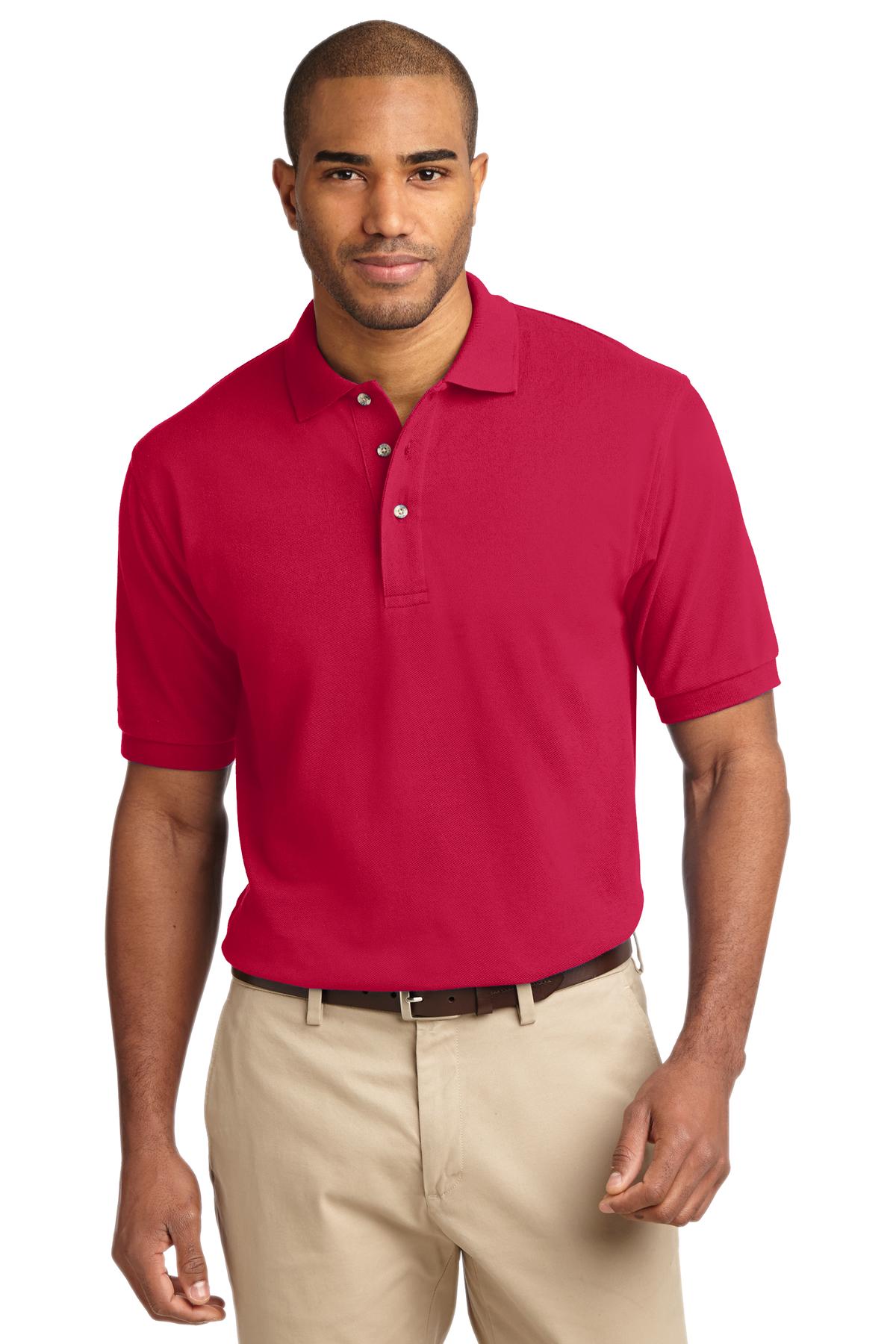 Port Authority® Tall Heavyweight Cotton Pique Polo.  TLK420